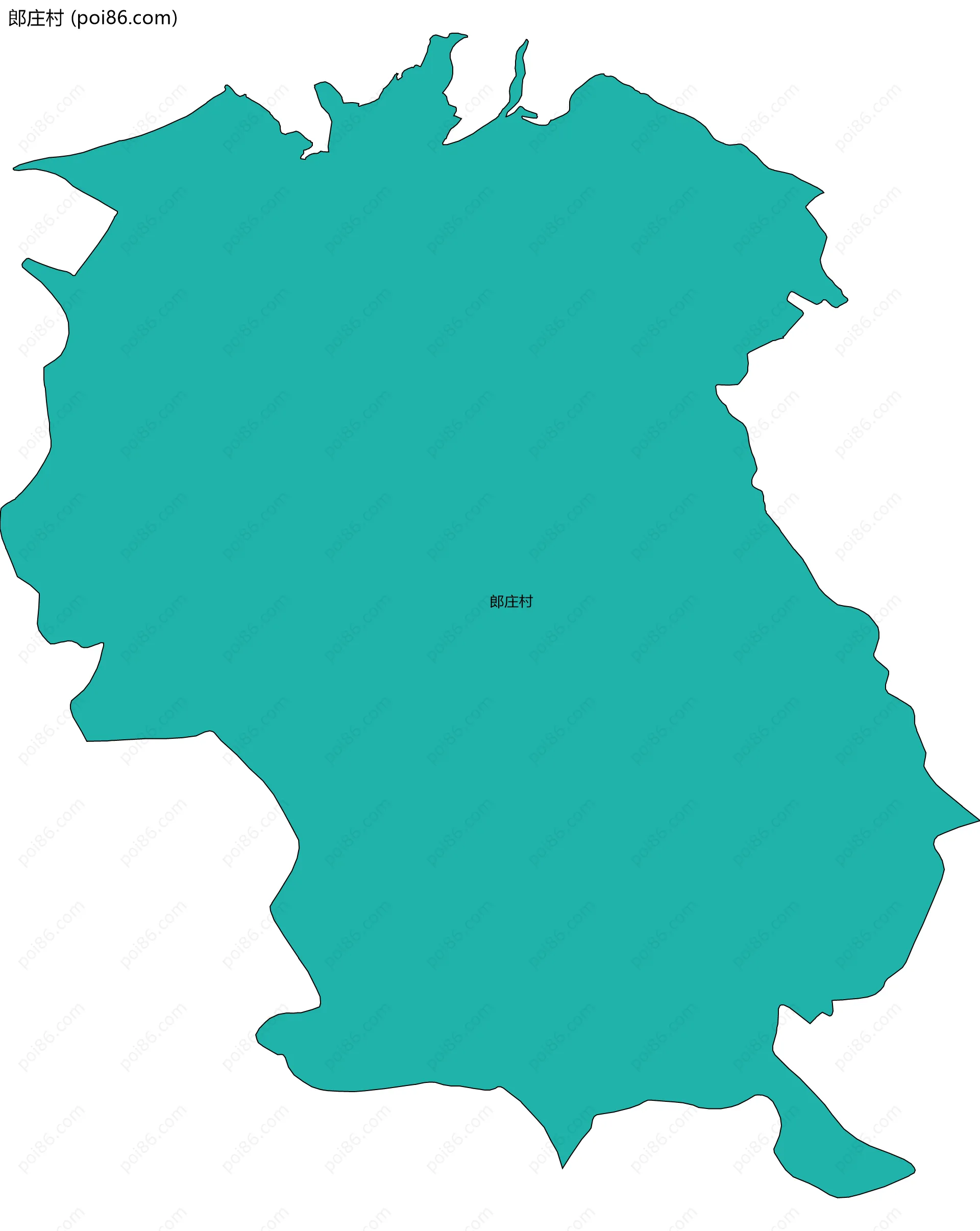 郎庄村边界地图