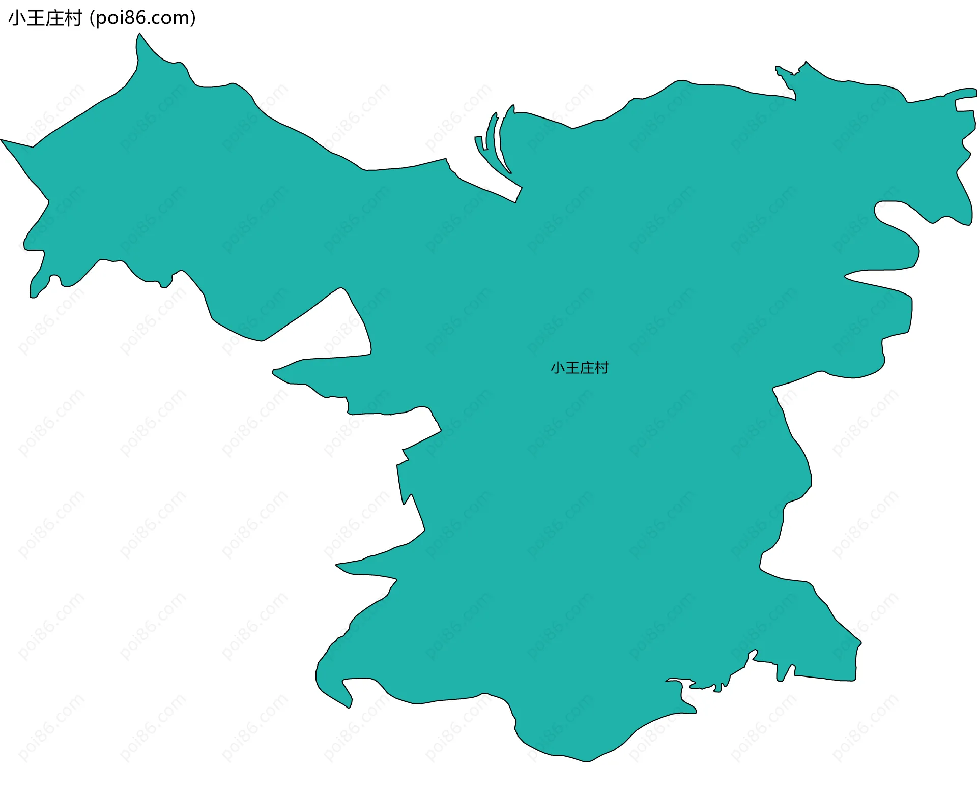 小王庄村边界地图