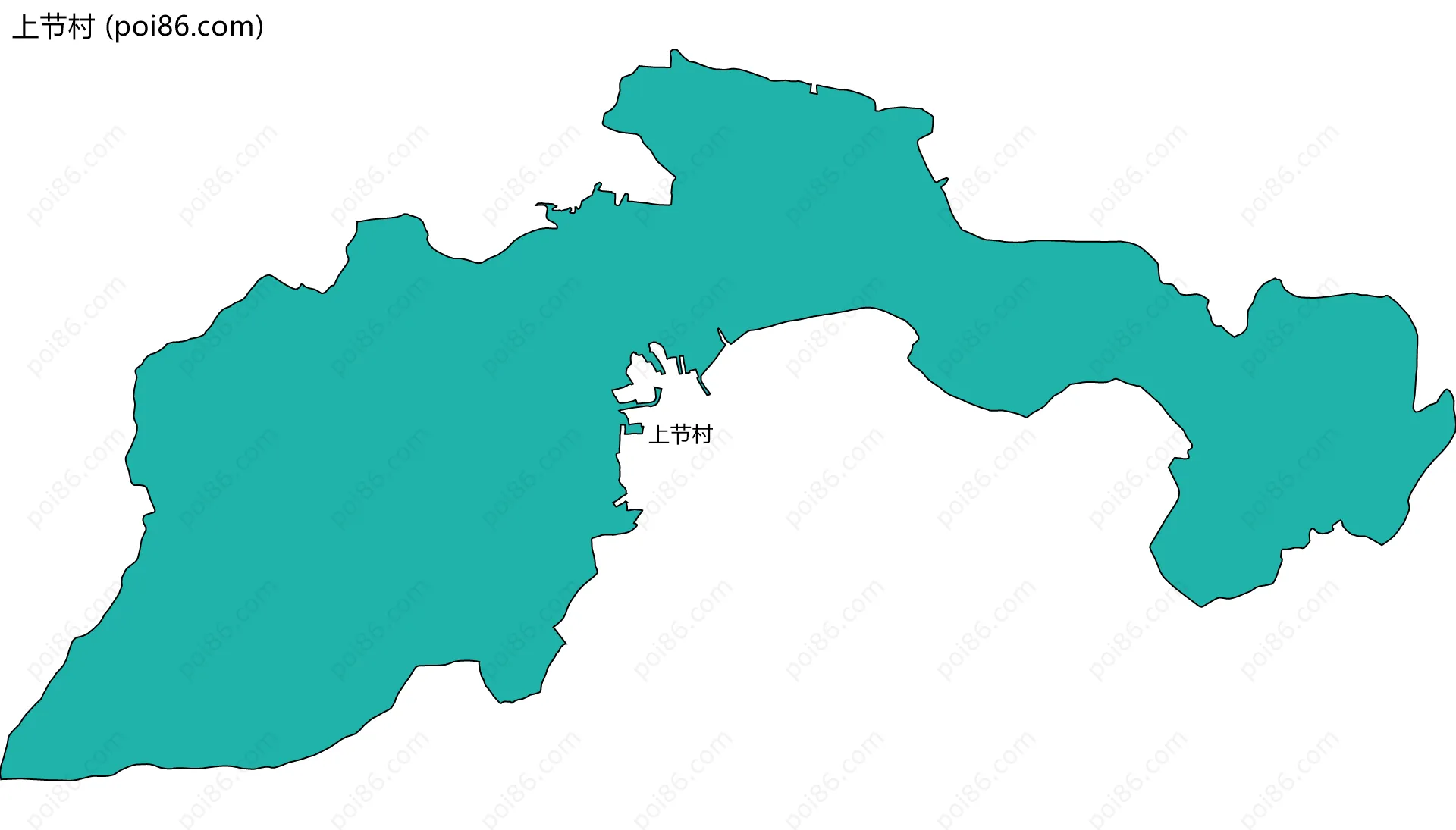 上节村边界地图