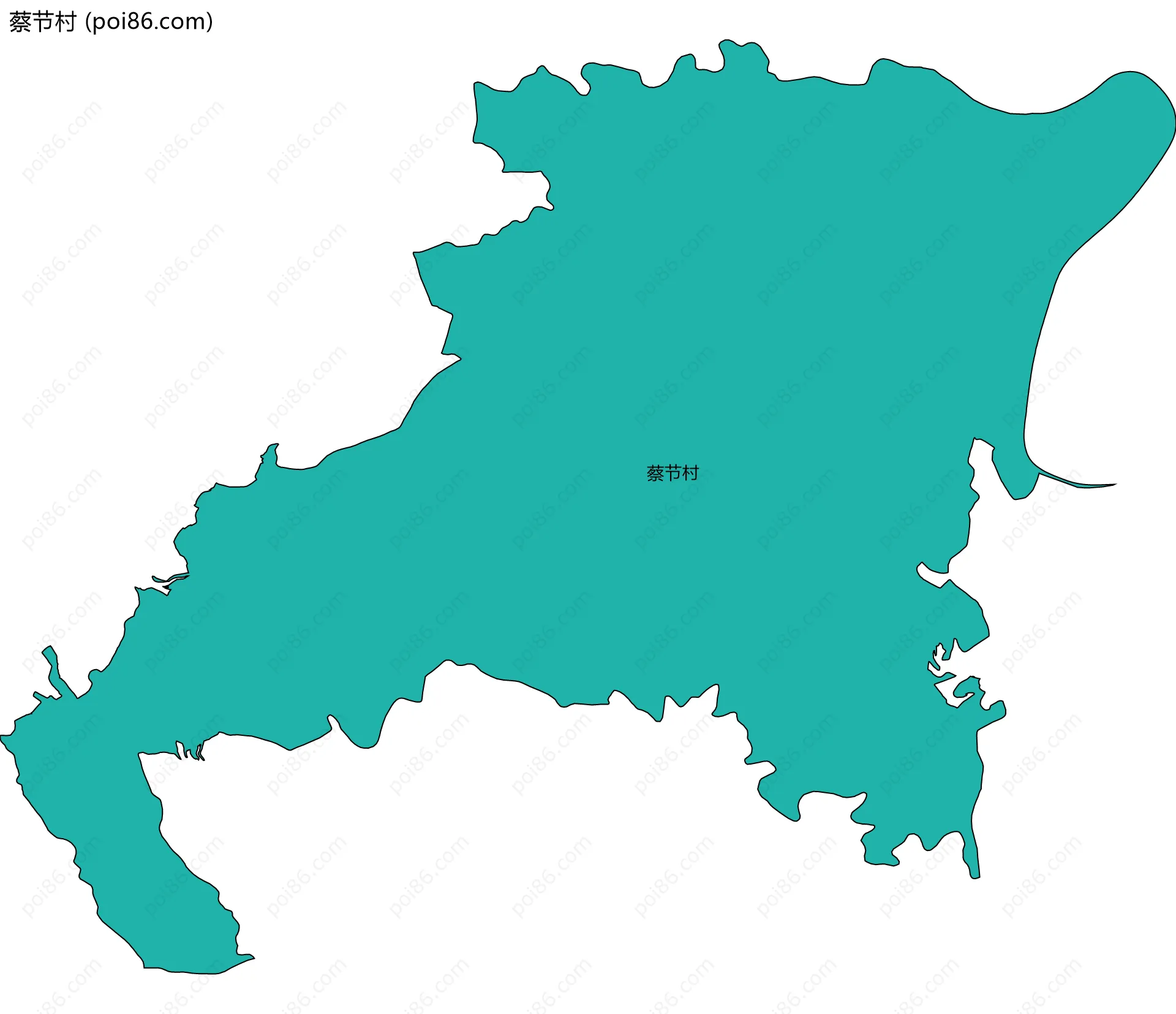 蔡节村边界地图