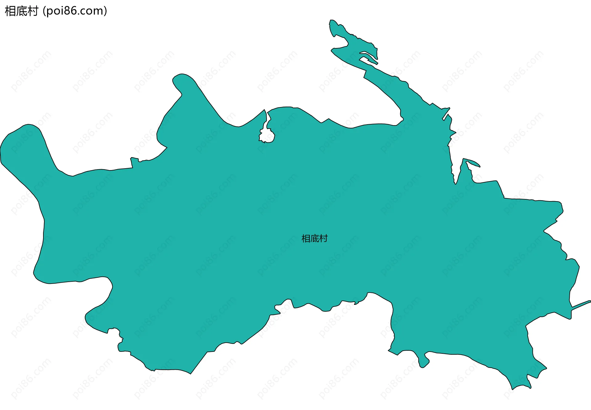 相底村边界地图