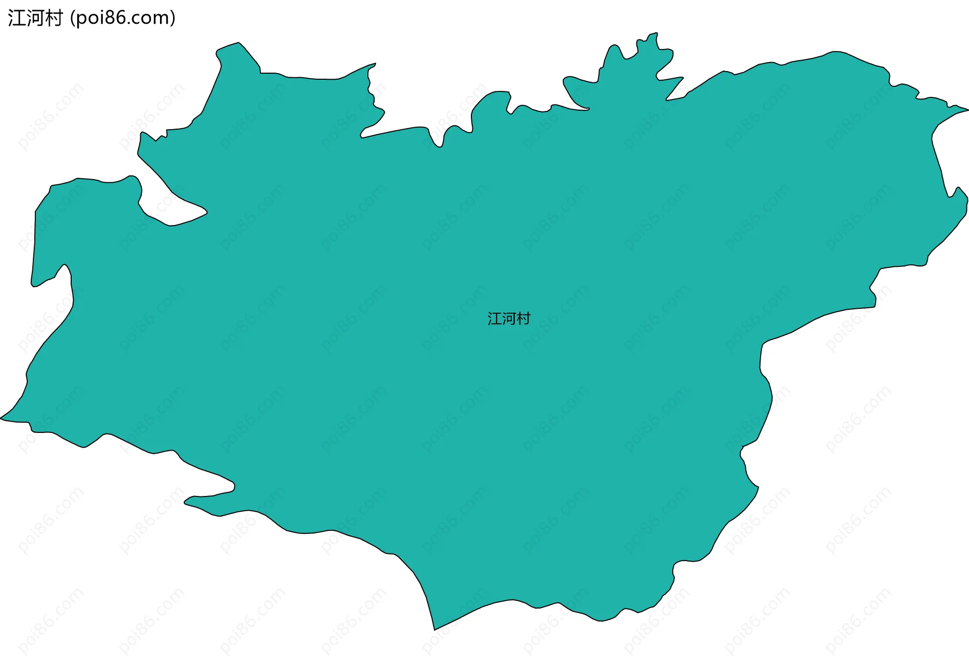 江河村边界地图