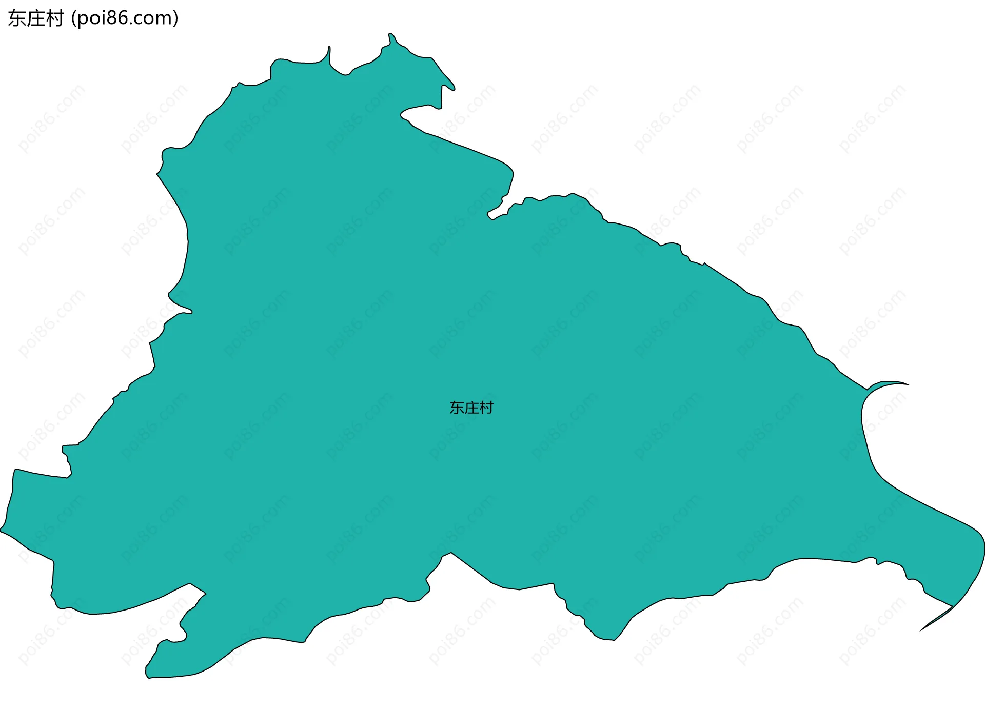 东庄村边界地图
