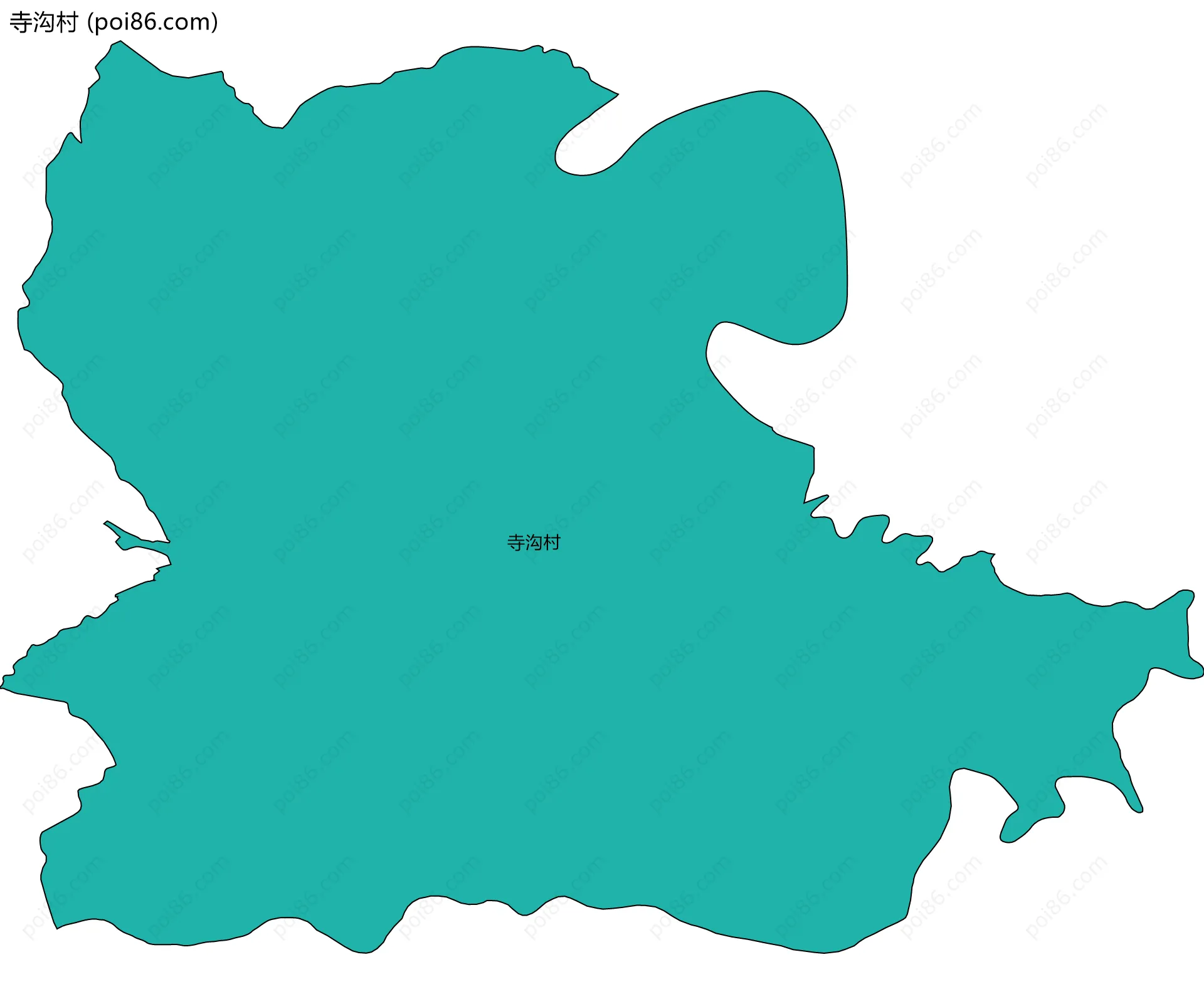 寺沟村边界地图