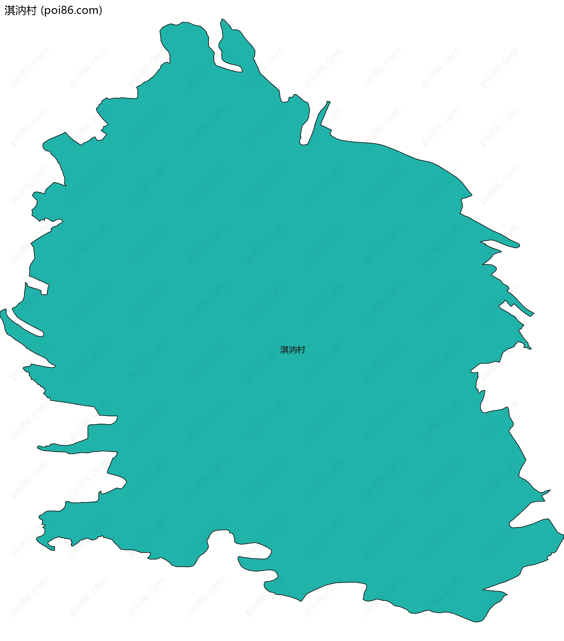 淇汭村边界地图