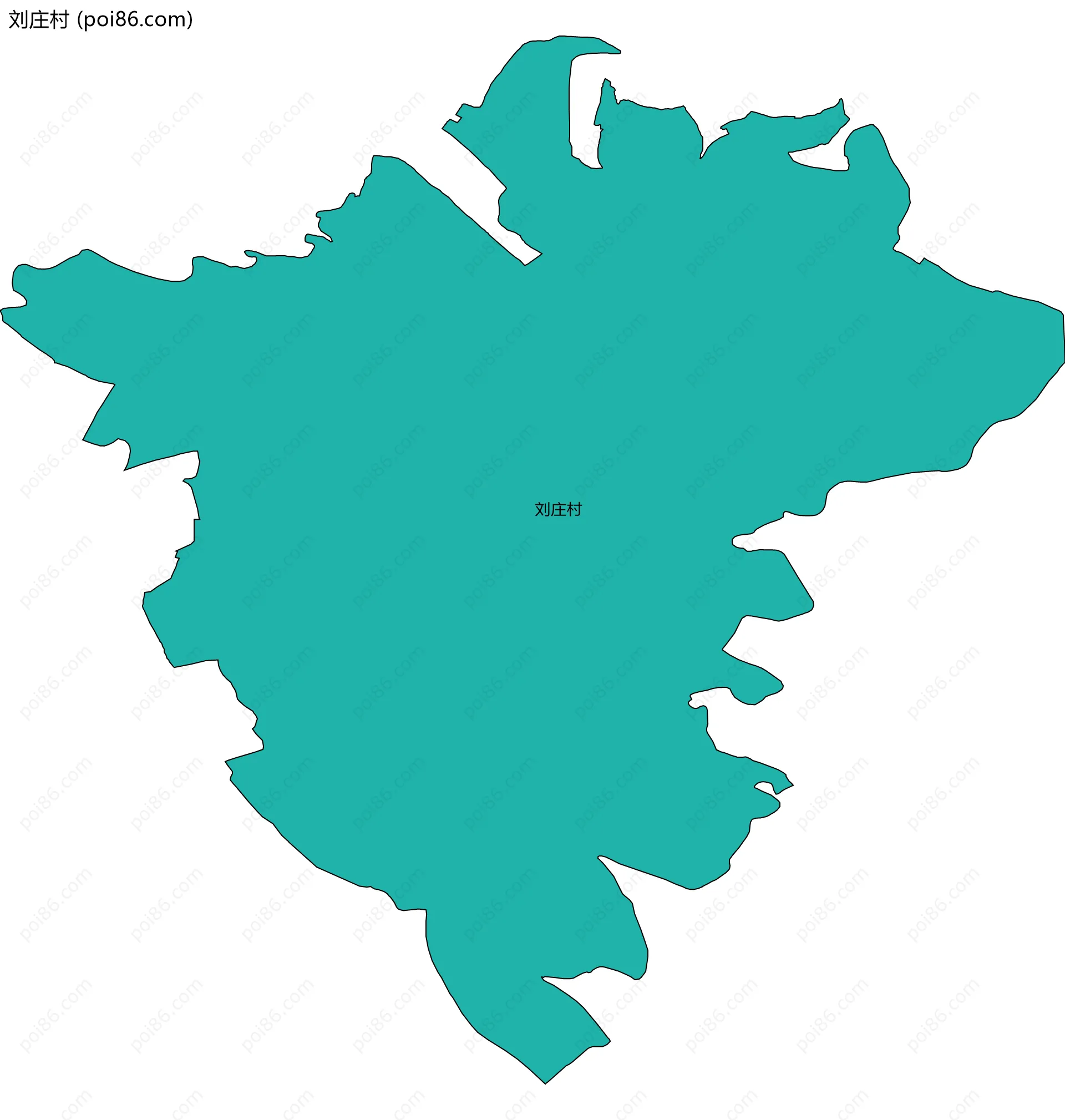 刘庄村边界地图