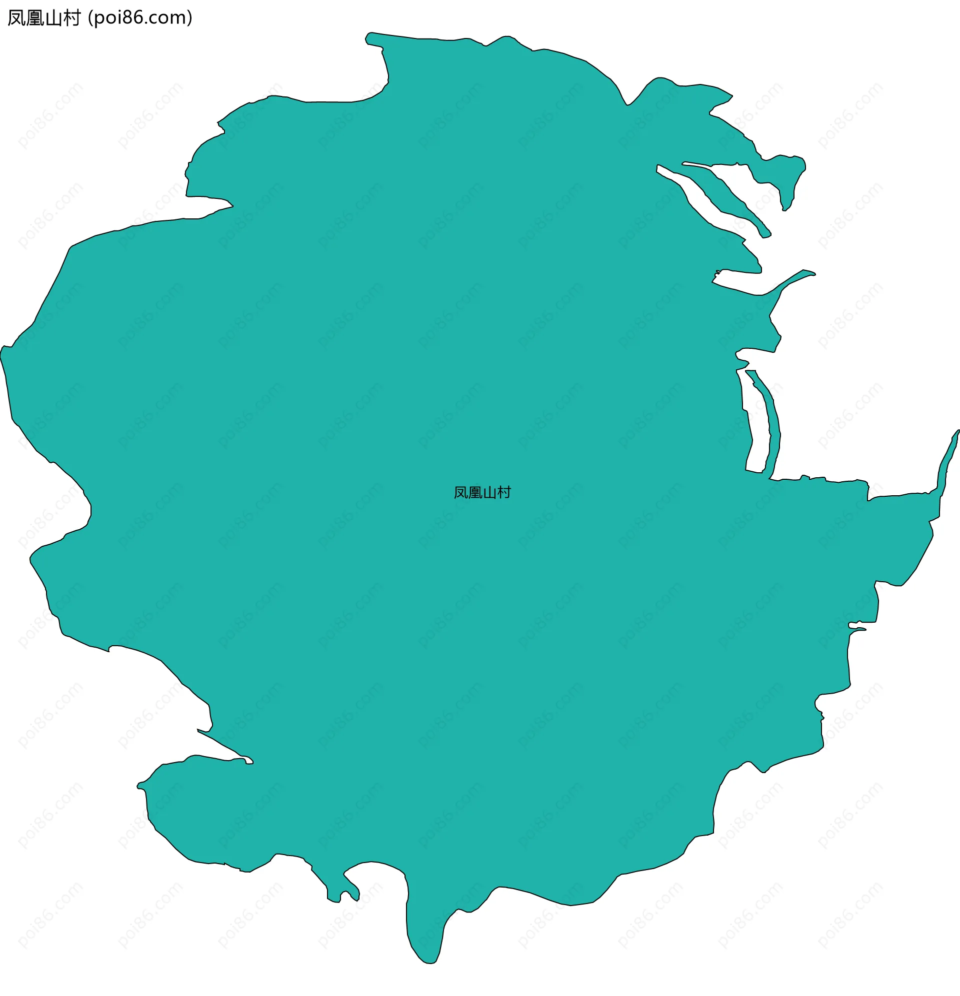 凤凰山村边界地图