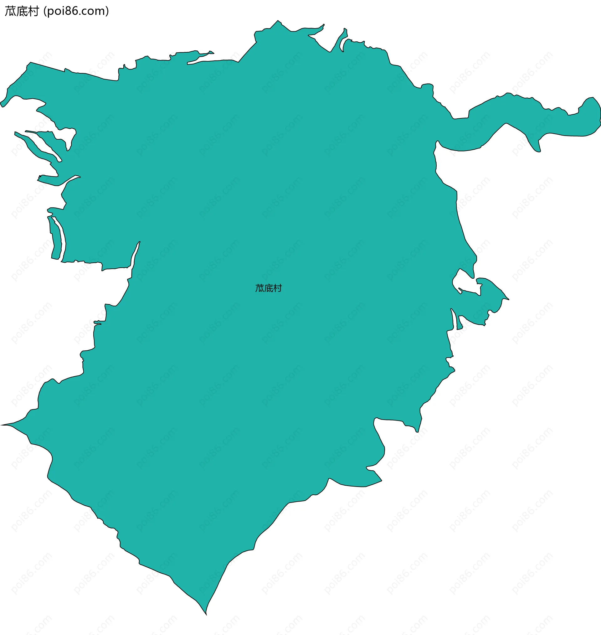 苽底村边界地图
