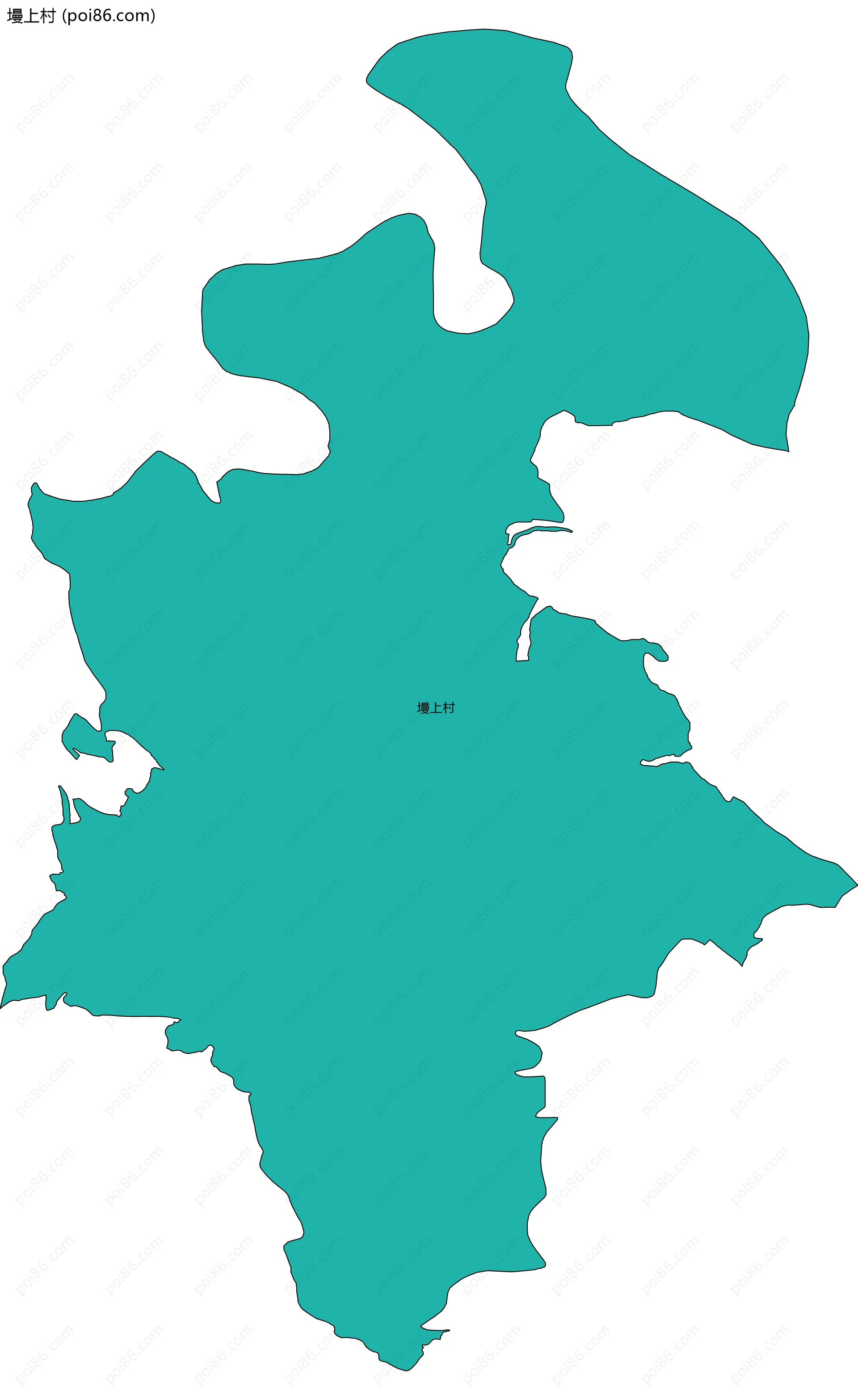 墁上村边界地图