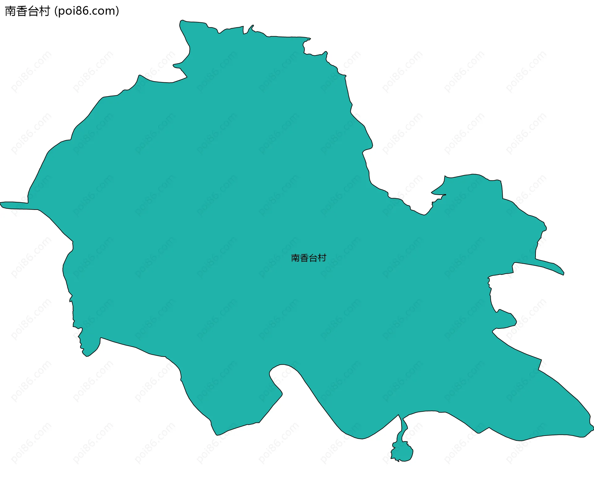 南香台村边界地图