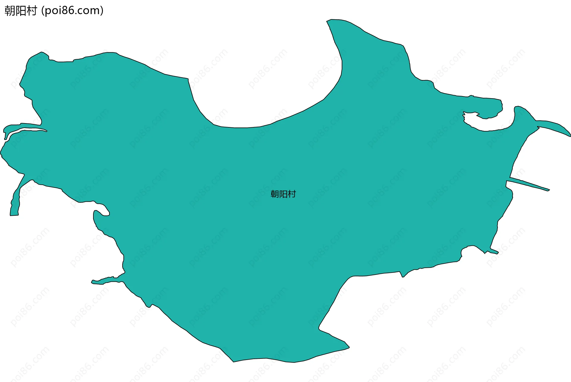 朝阳村边界地图