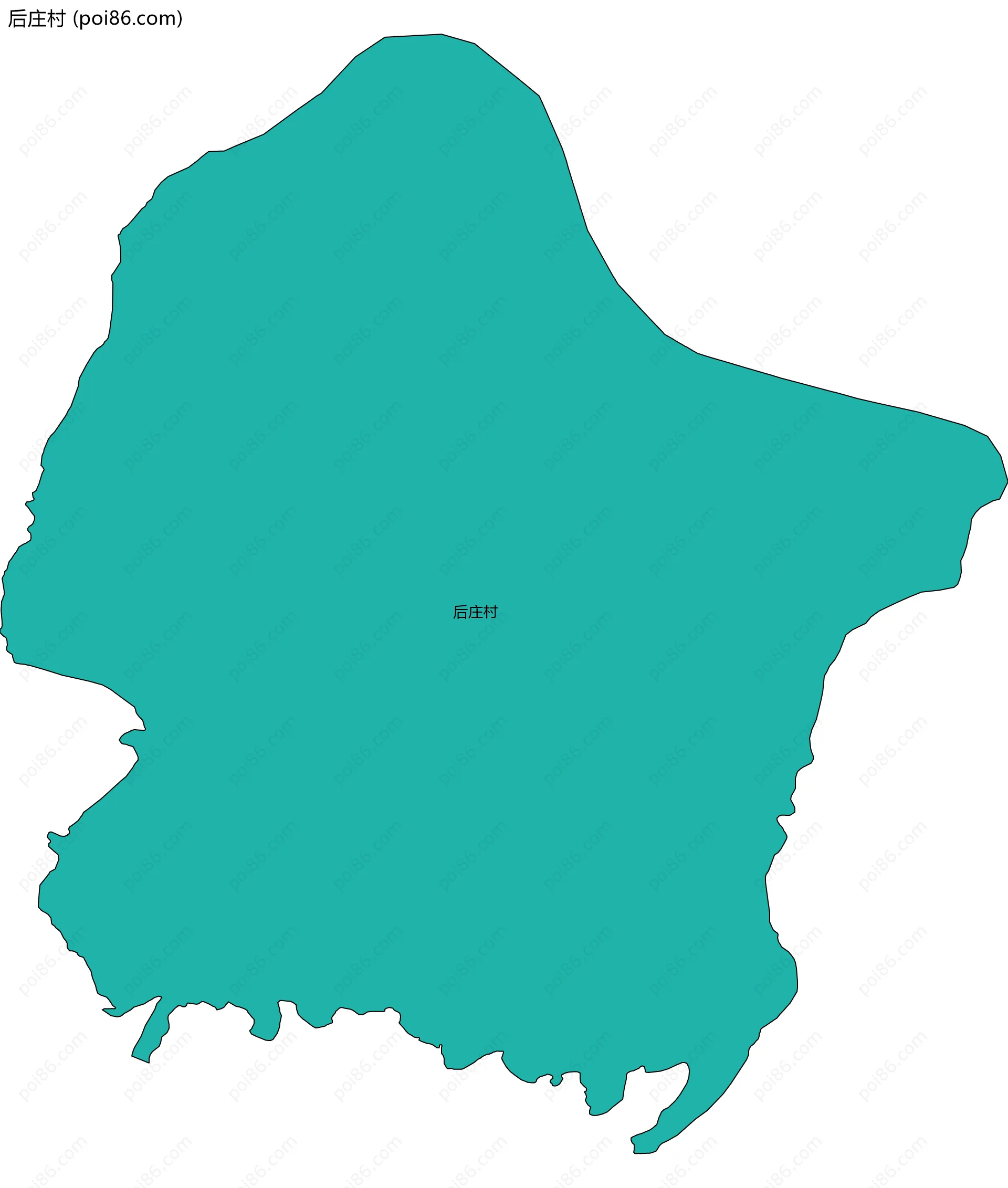 后庄村边界地图