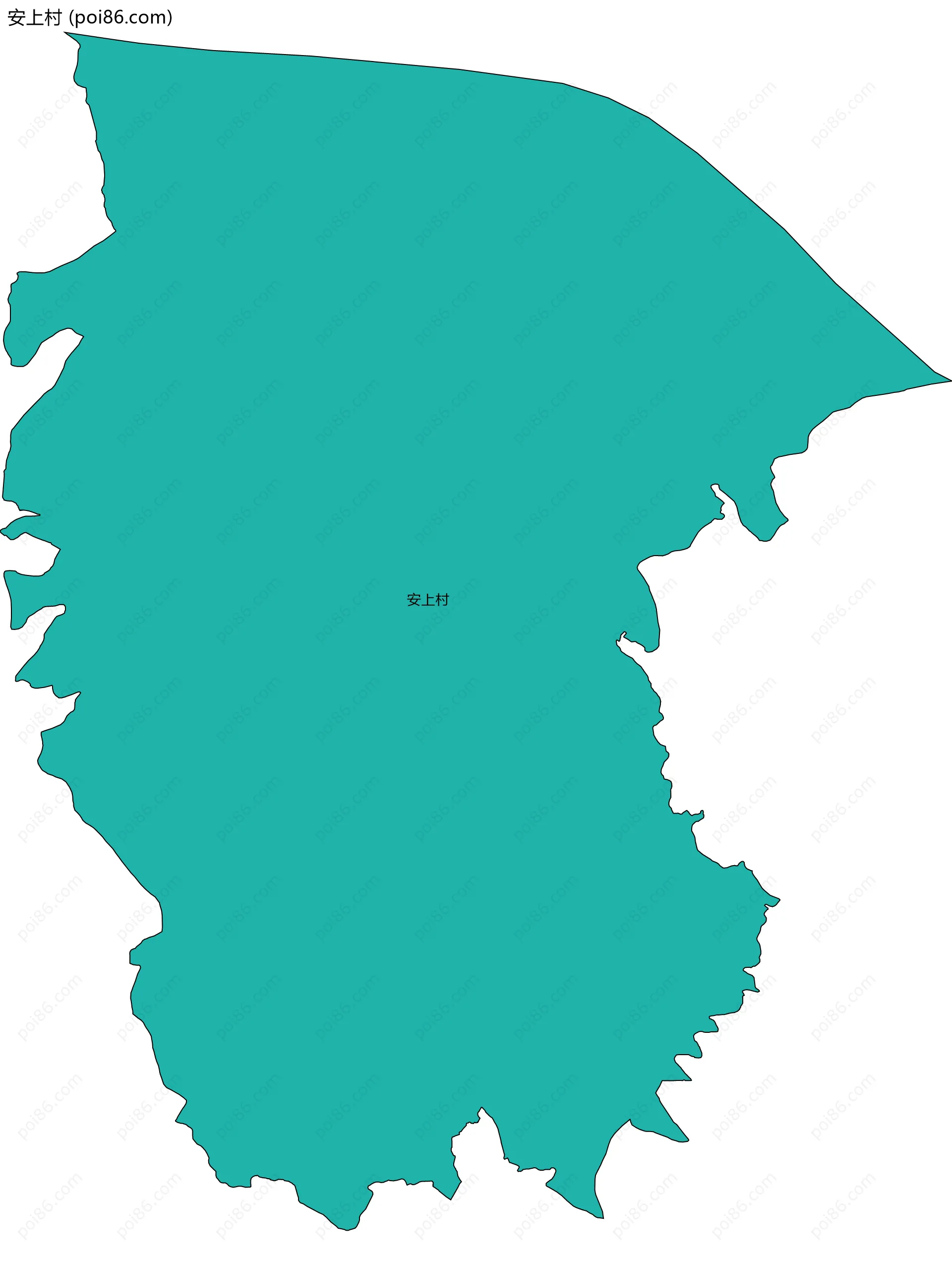 安上村边界地图