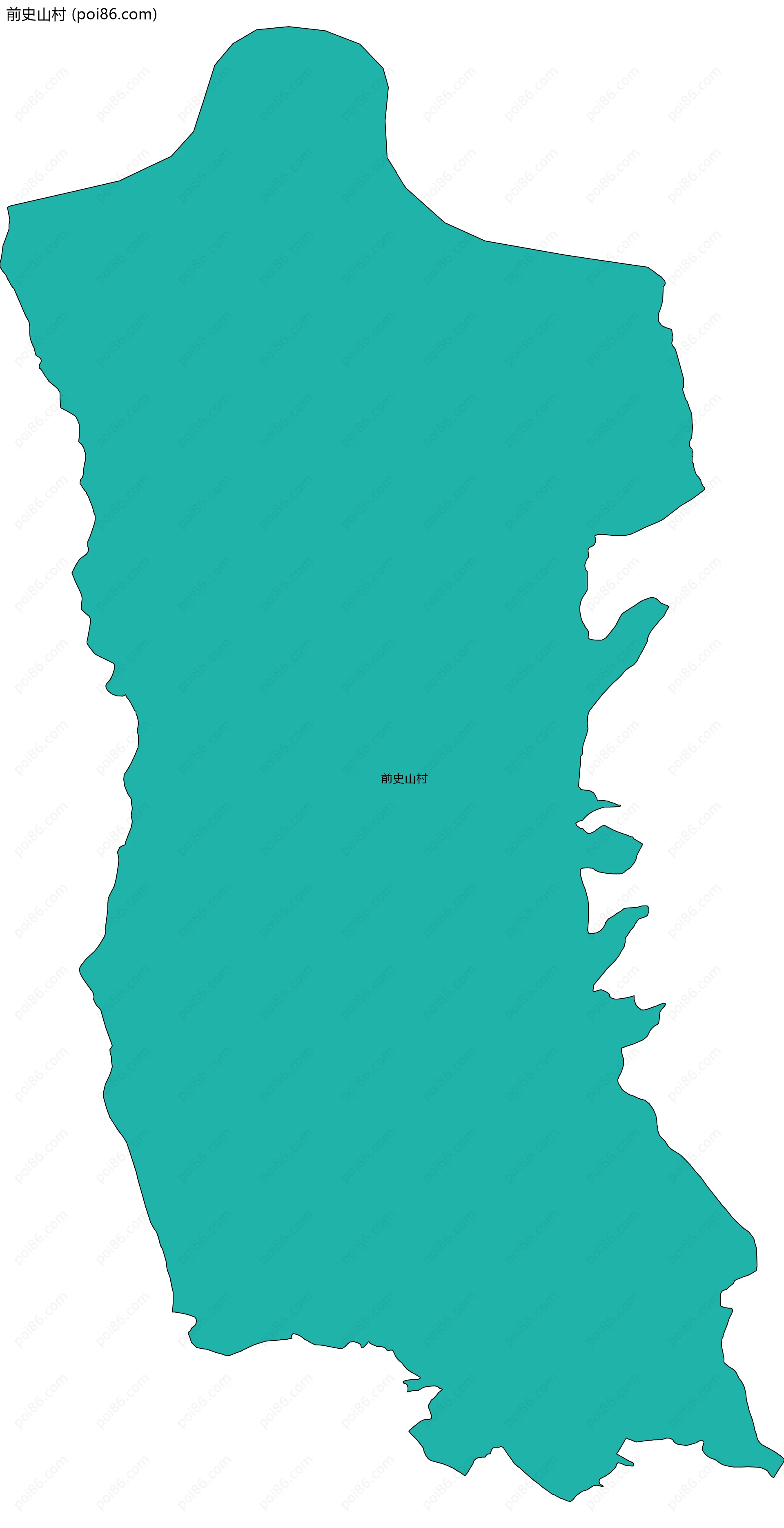 前史山村边界地图