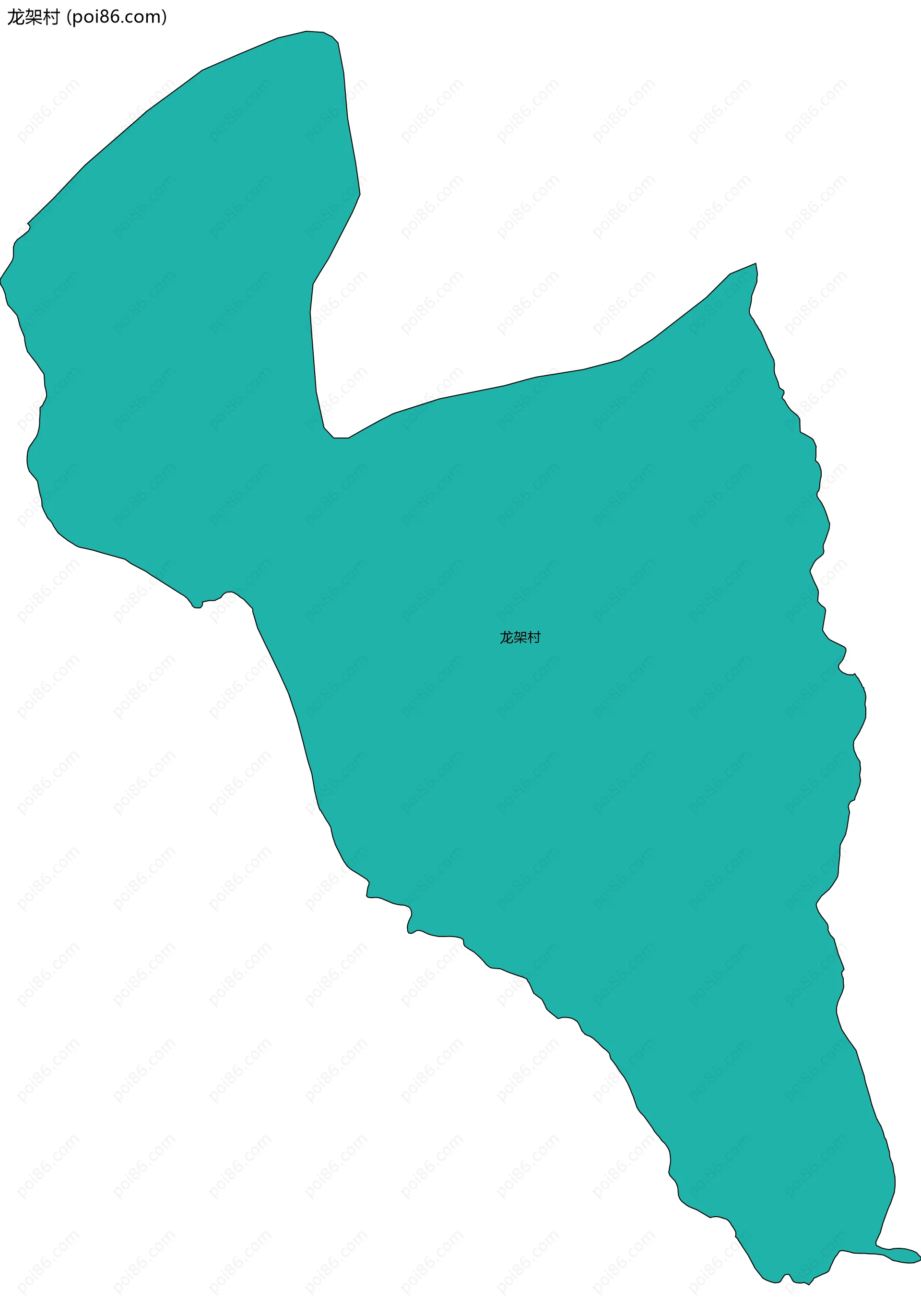 龙架村边界地图