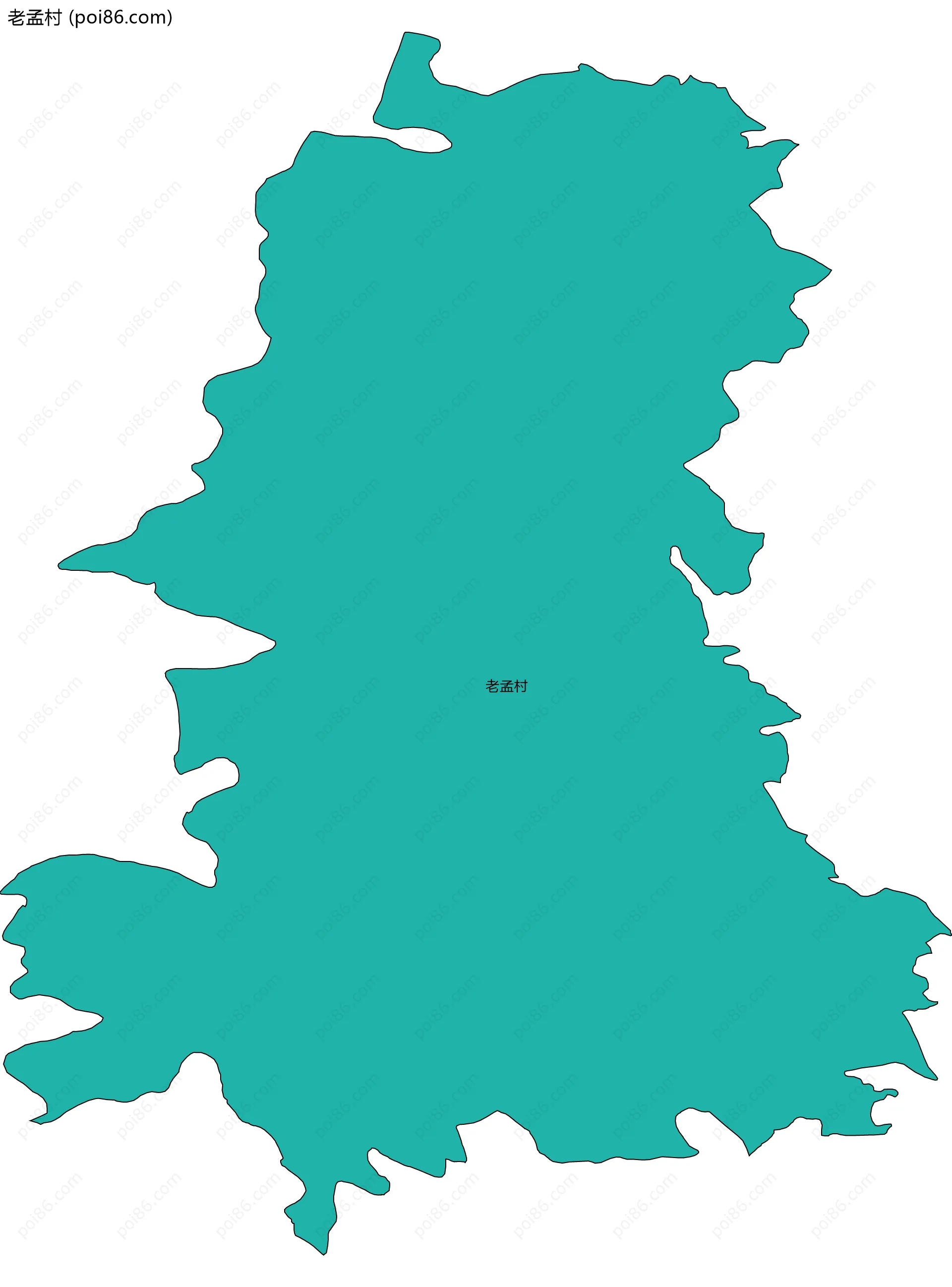 老孟村边界地图