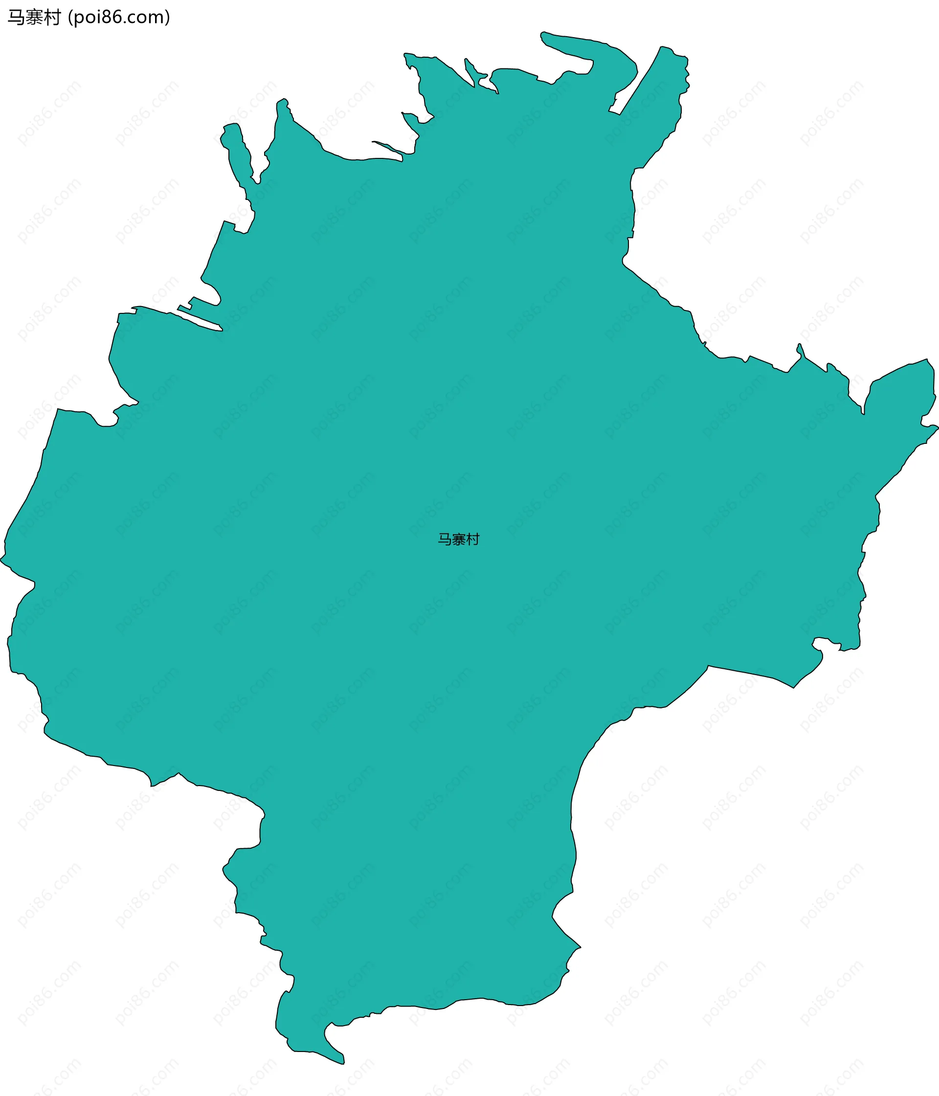 马寨村边界地图