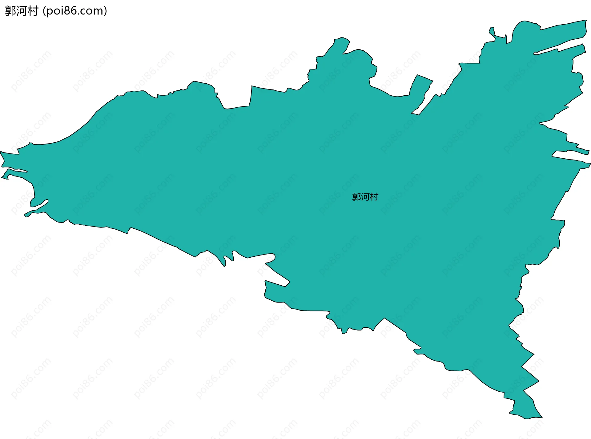 郭河村边界地图