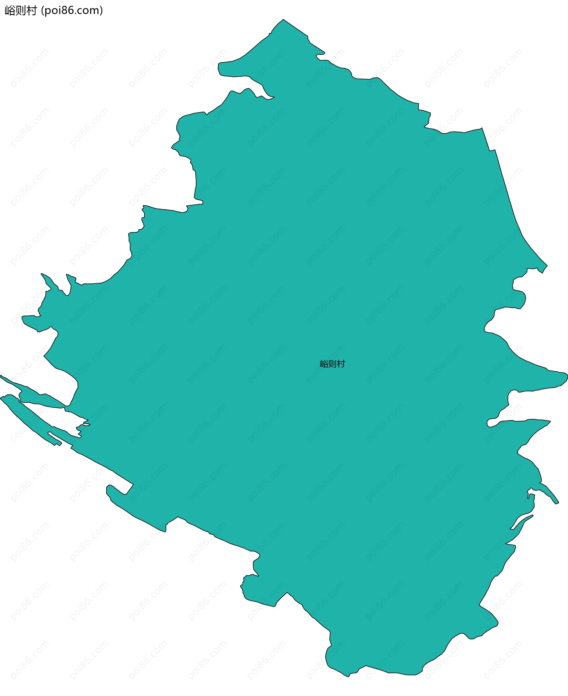 峪则村边界地图