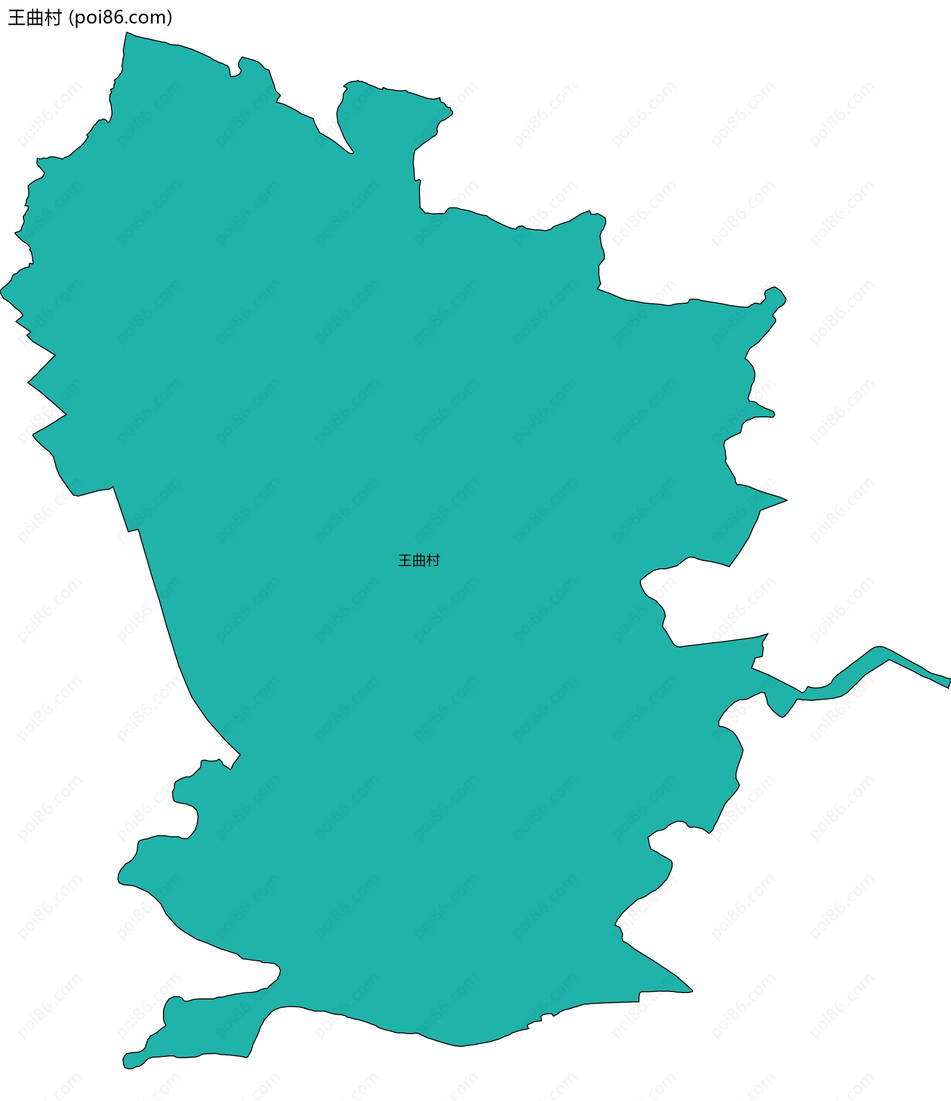 王曲村边界地图