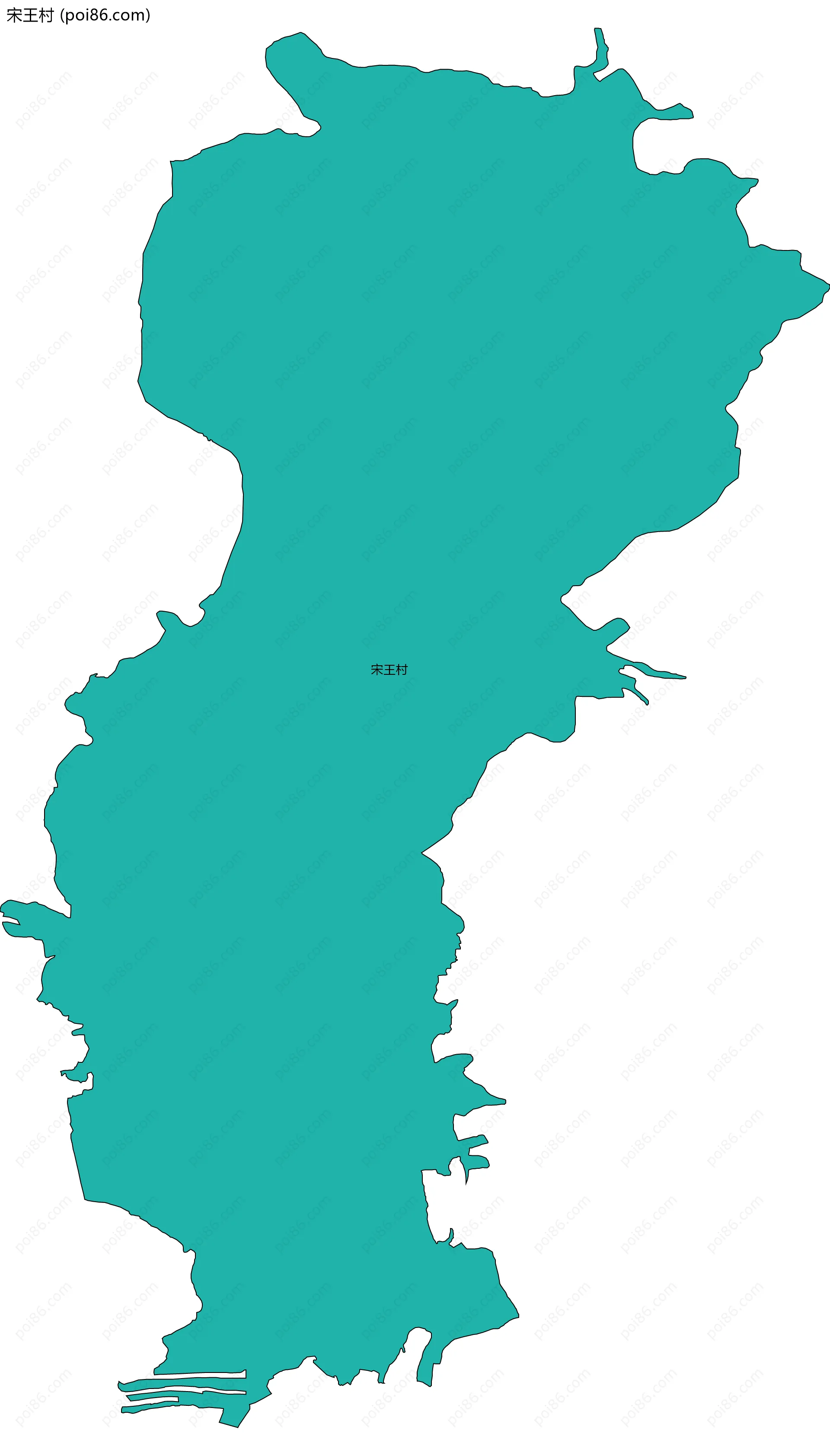 宋王村边界地图