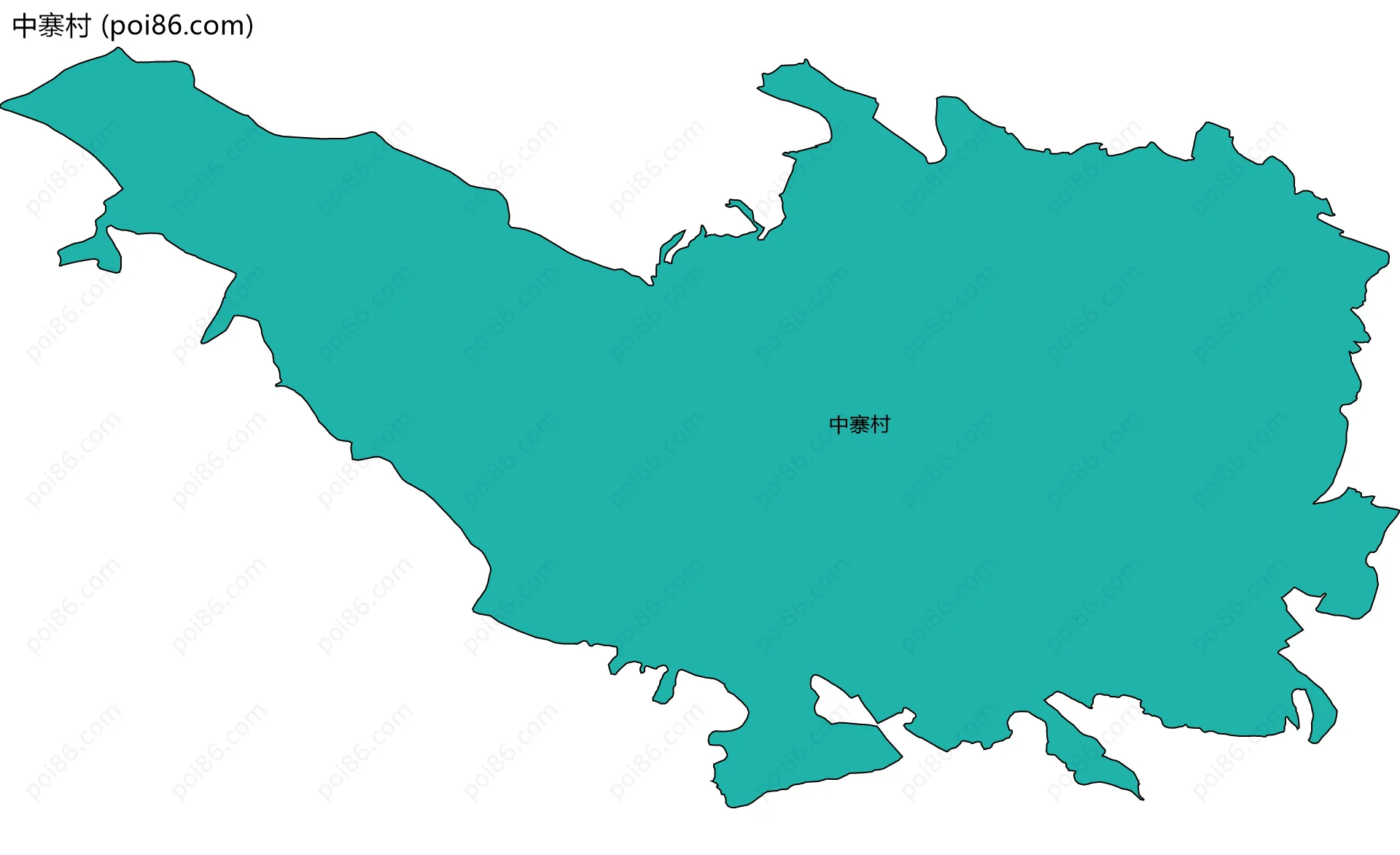 中寨村边界地图