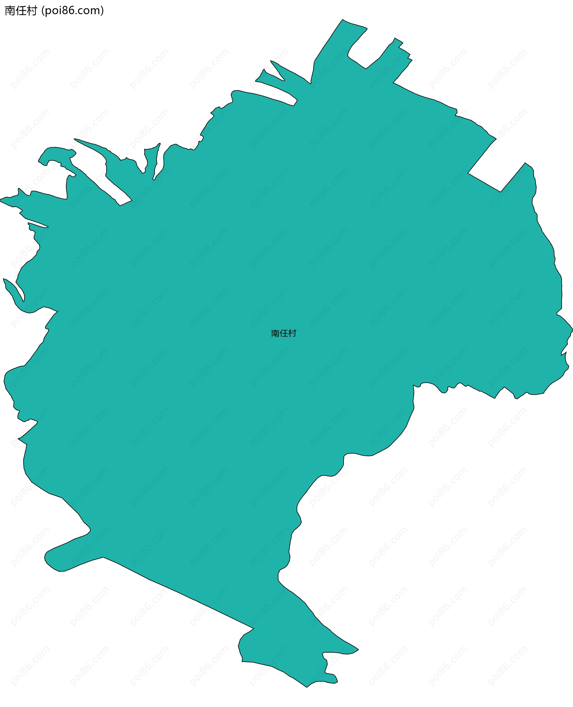 南任村边界地图