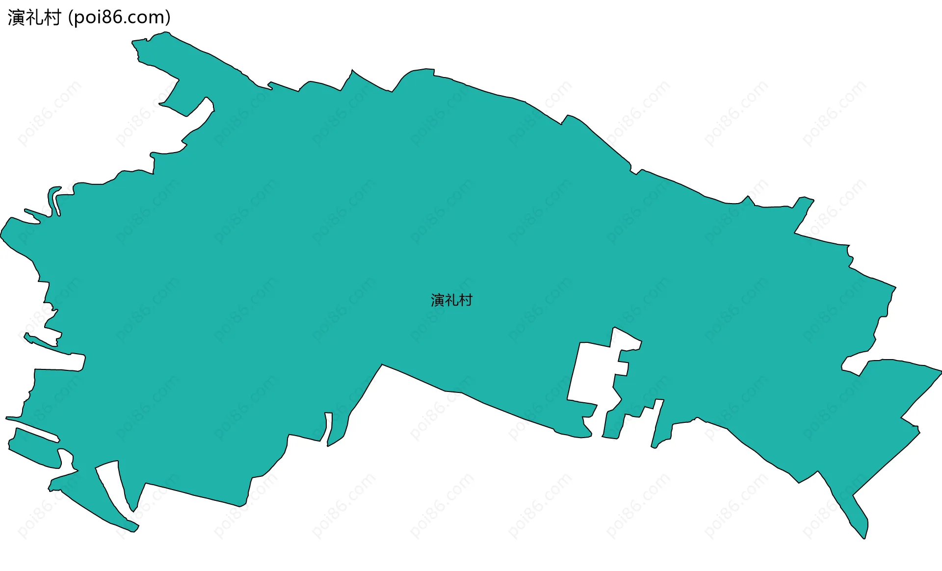 演礼村边界地图