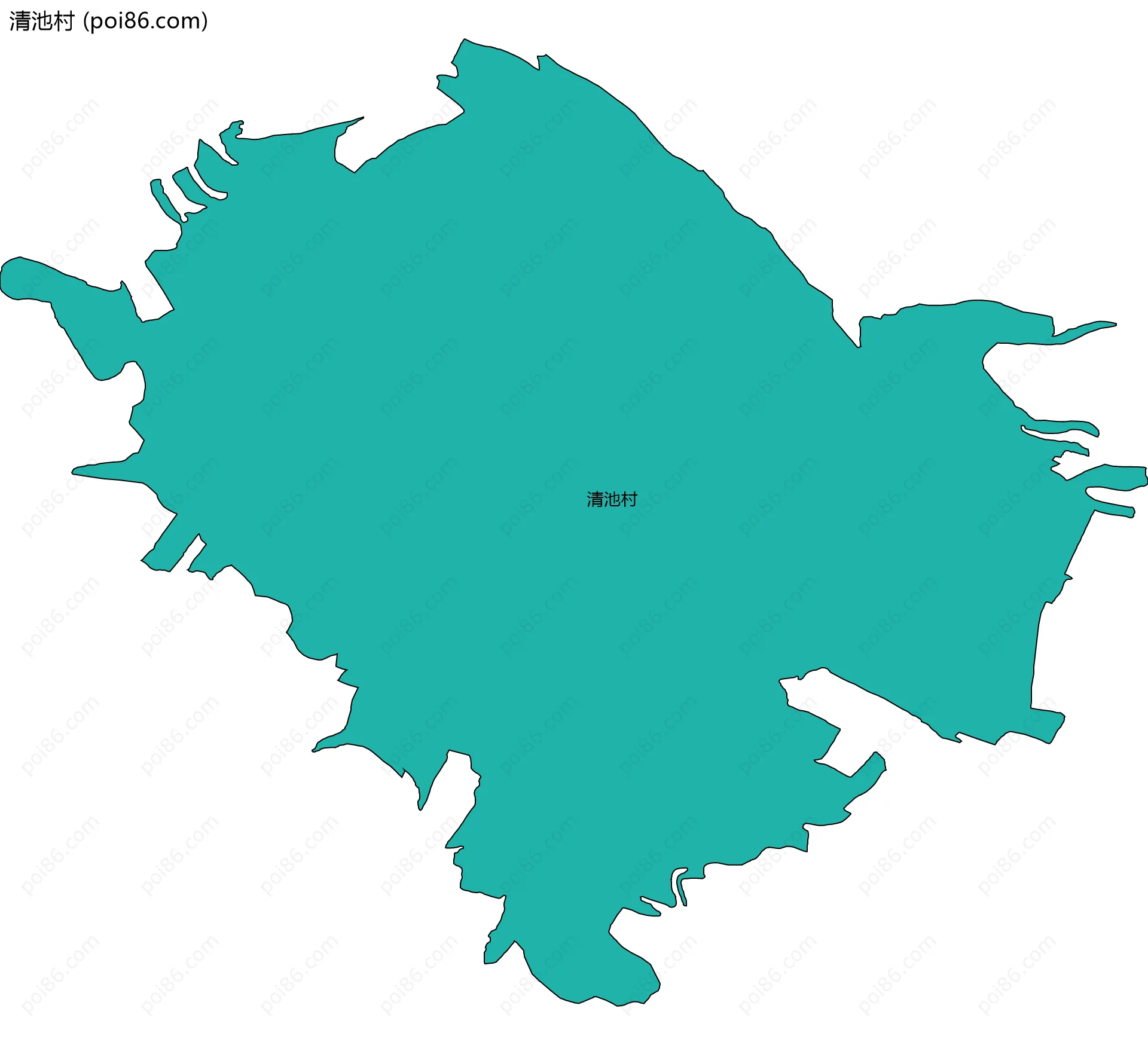 清池村边界地图