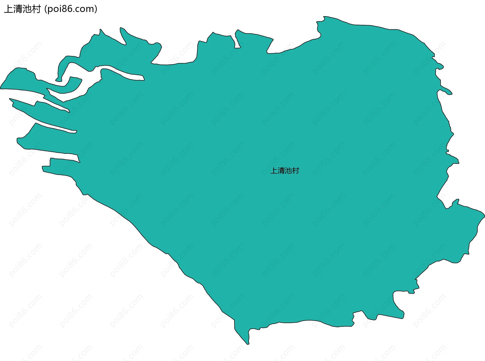 上清池村边界地图