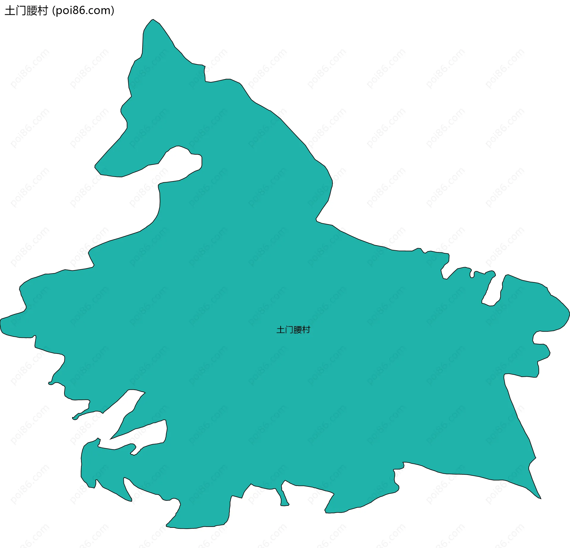 土门腰村边界地图