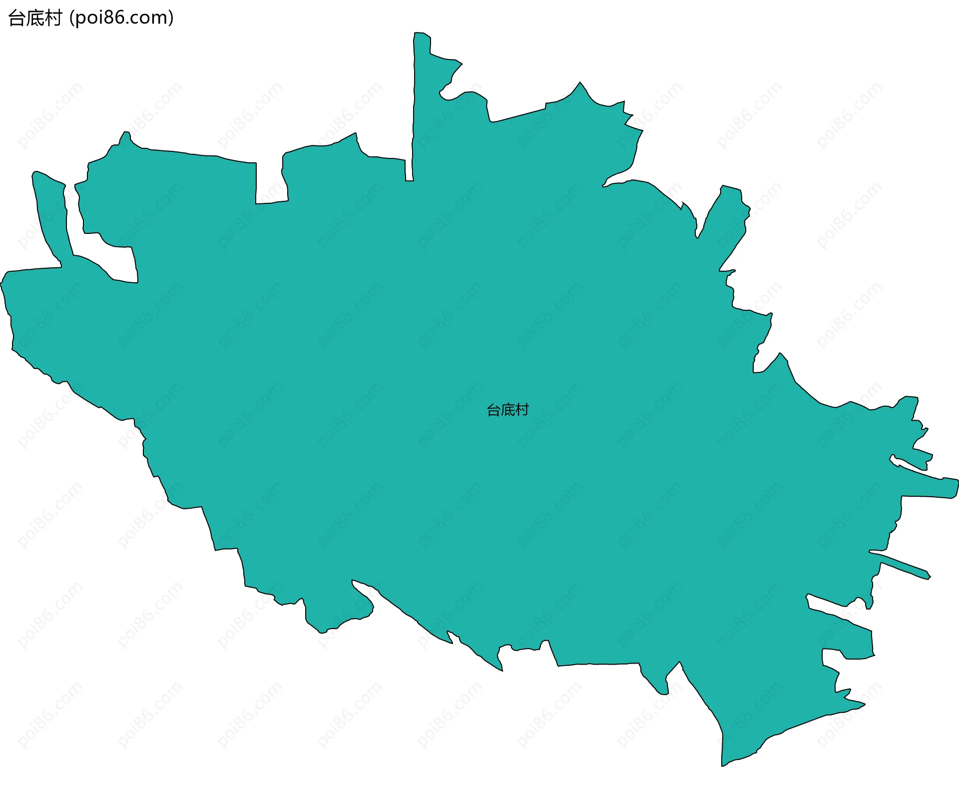 台底村边界地图