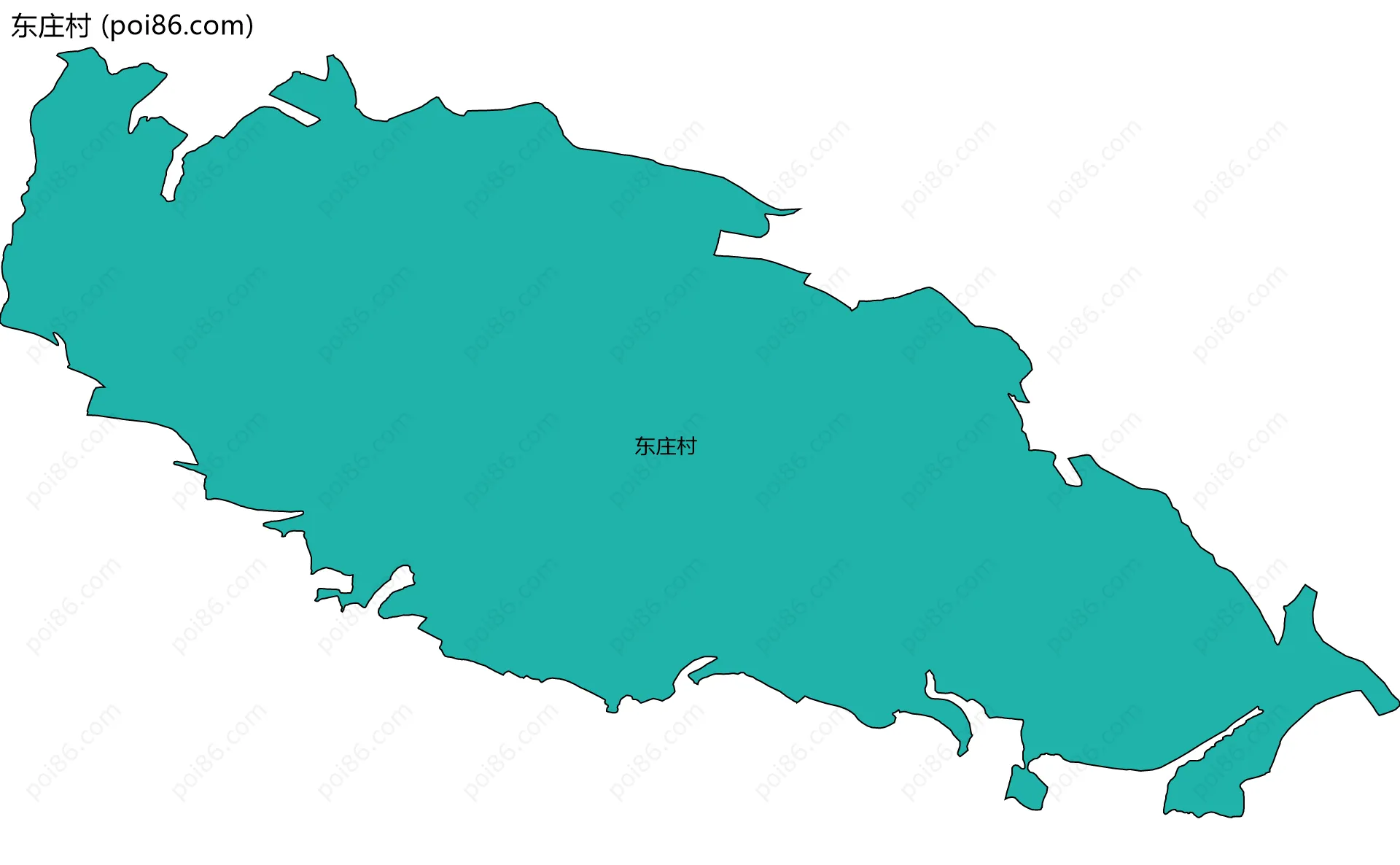 东庄村边界地图