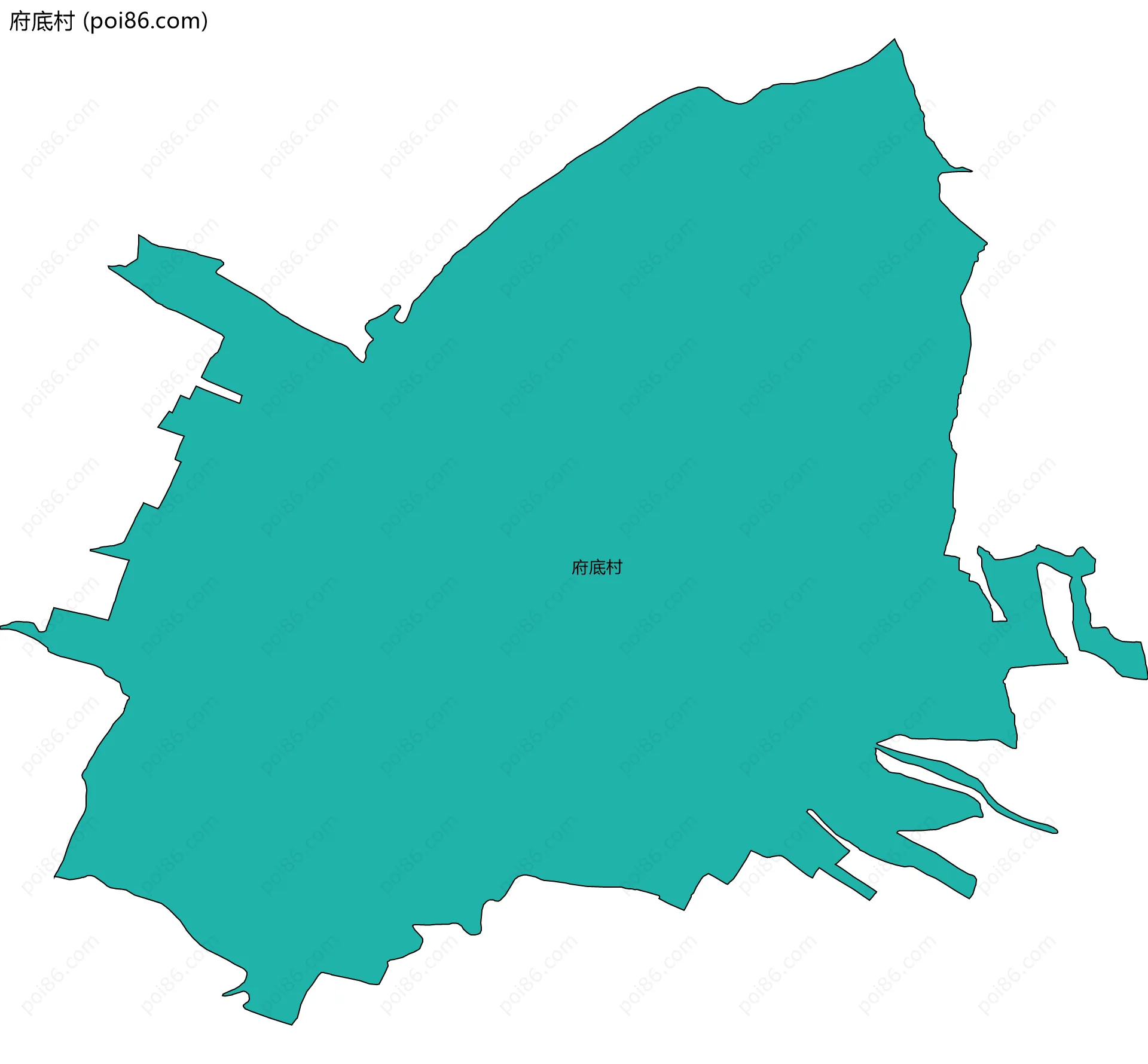 府底村边界地图