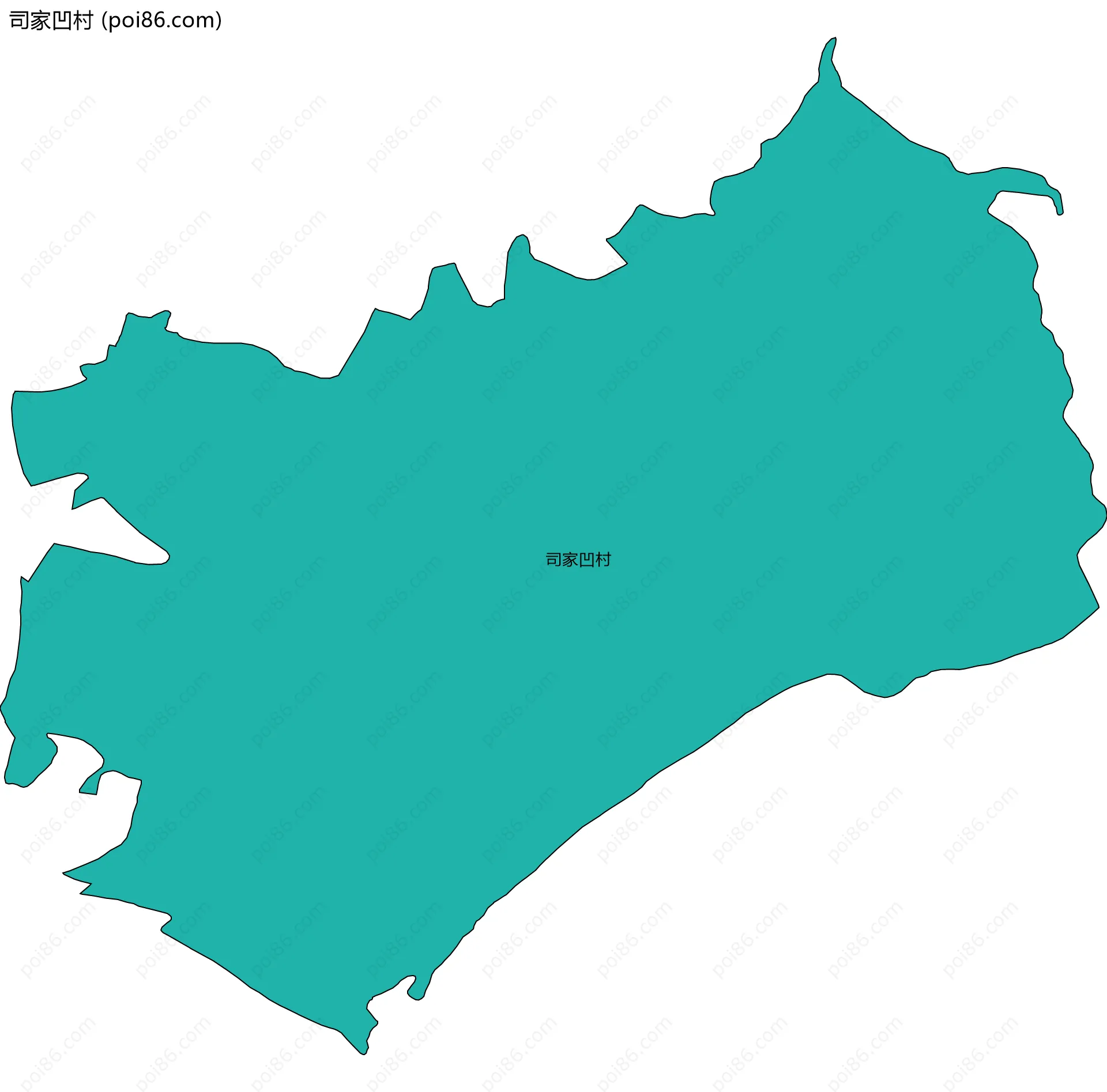 司家凹村边界地图