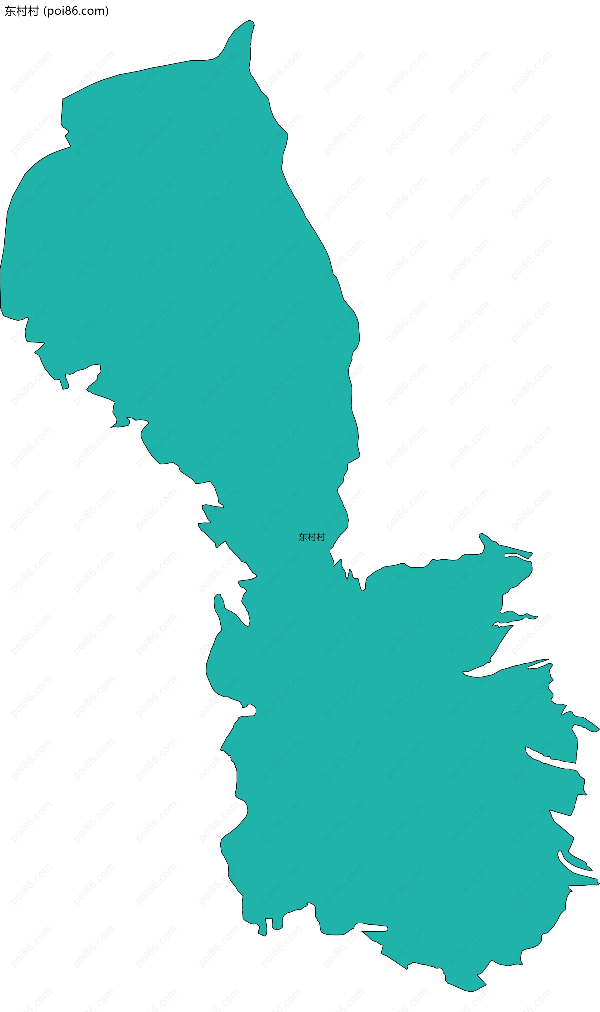 东村村边界地图