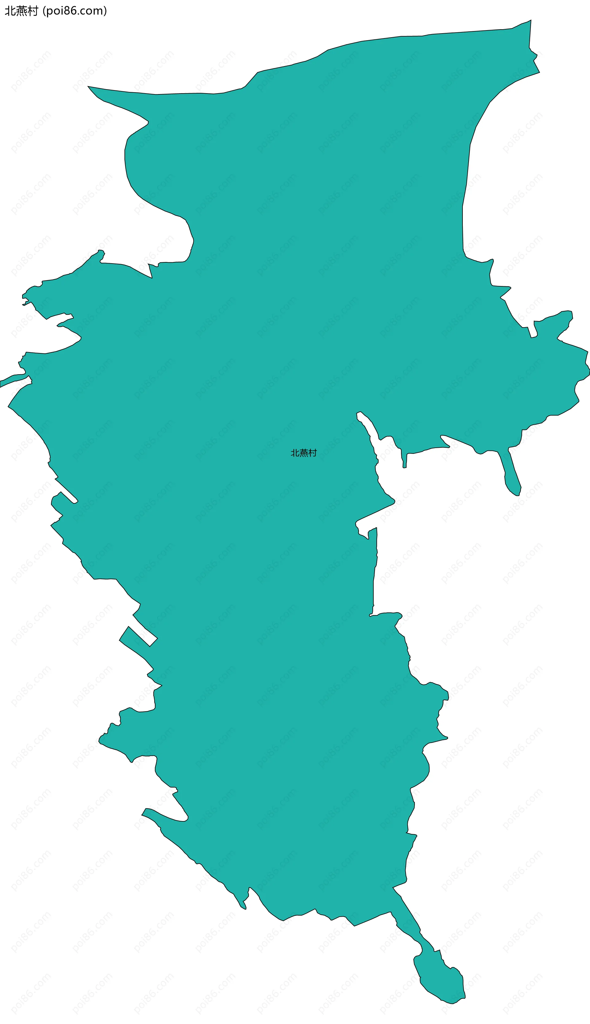 北燕村边界地图