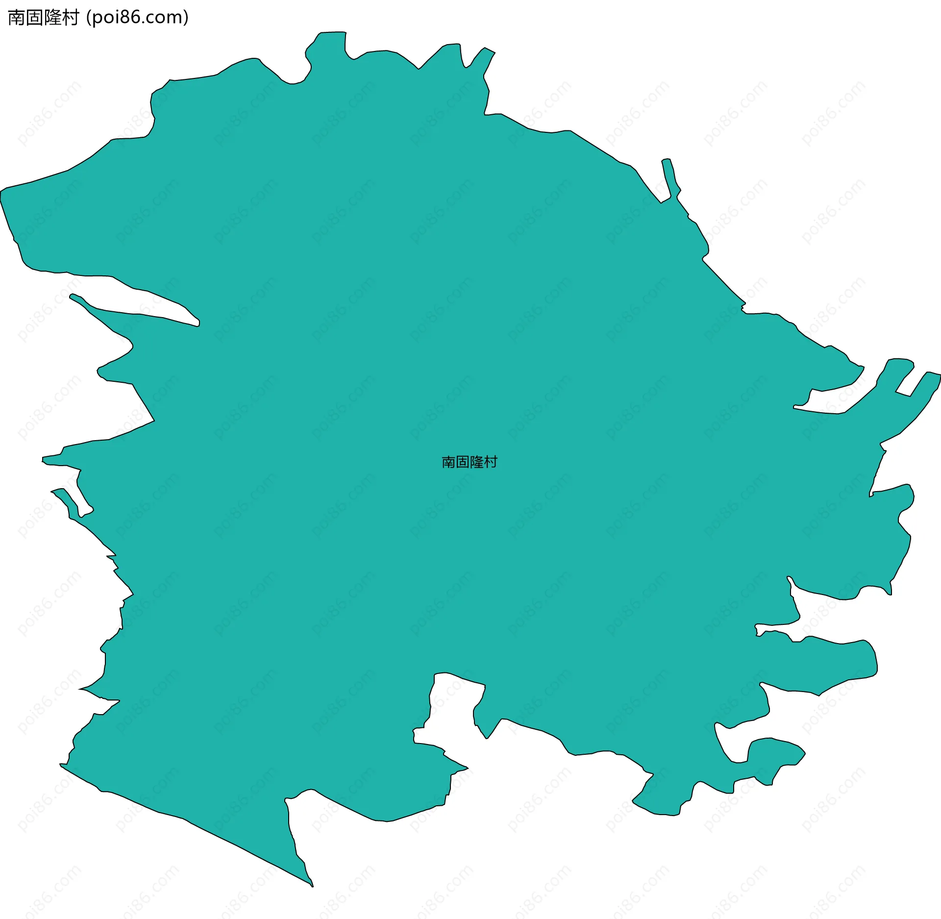 南固隆村边界地图