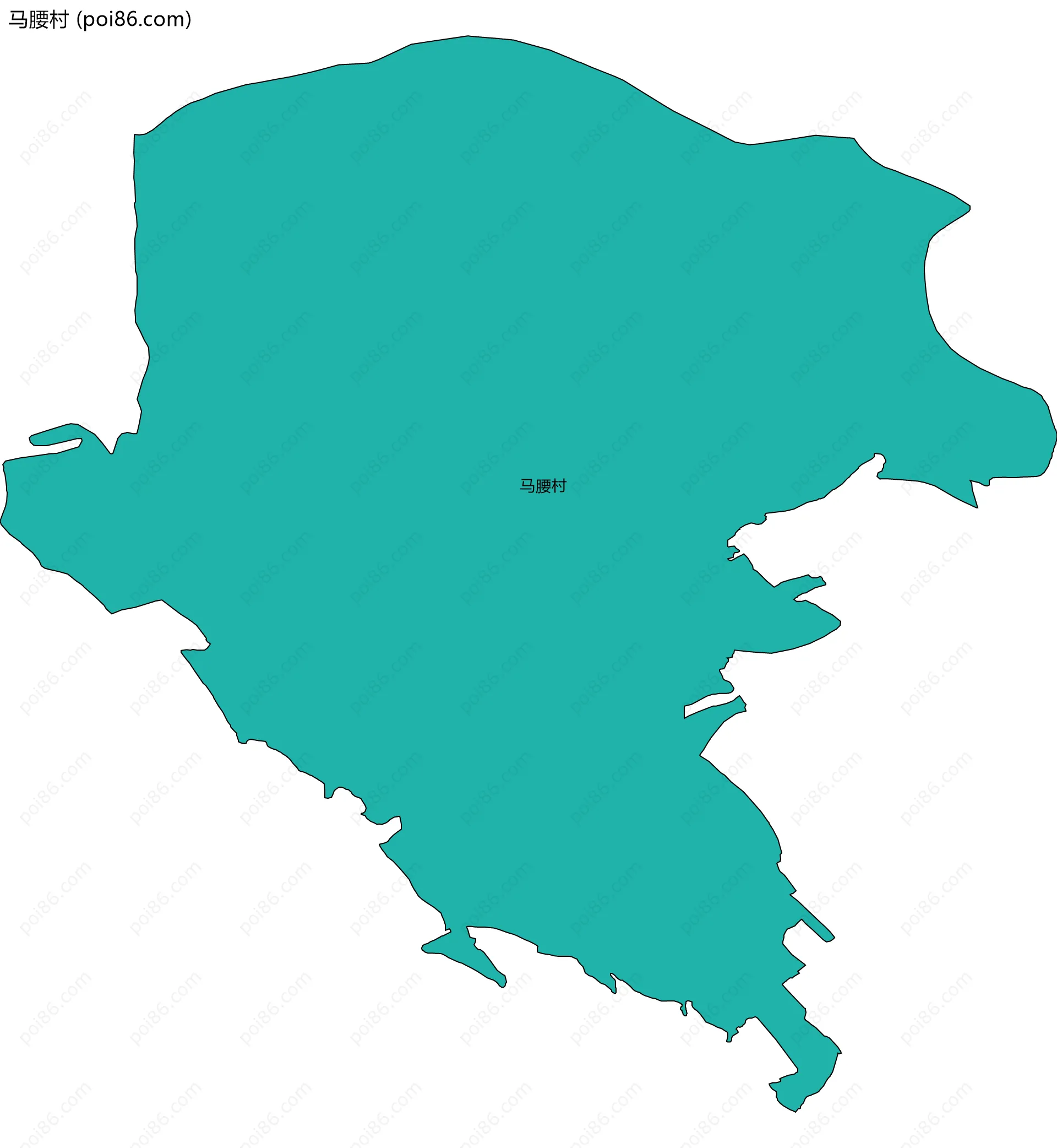 马腰村边界地图