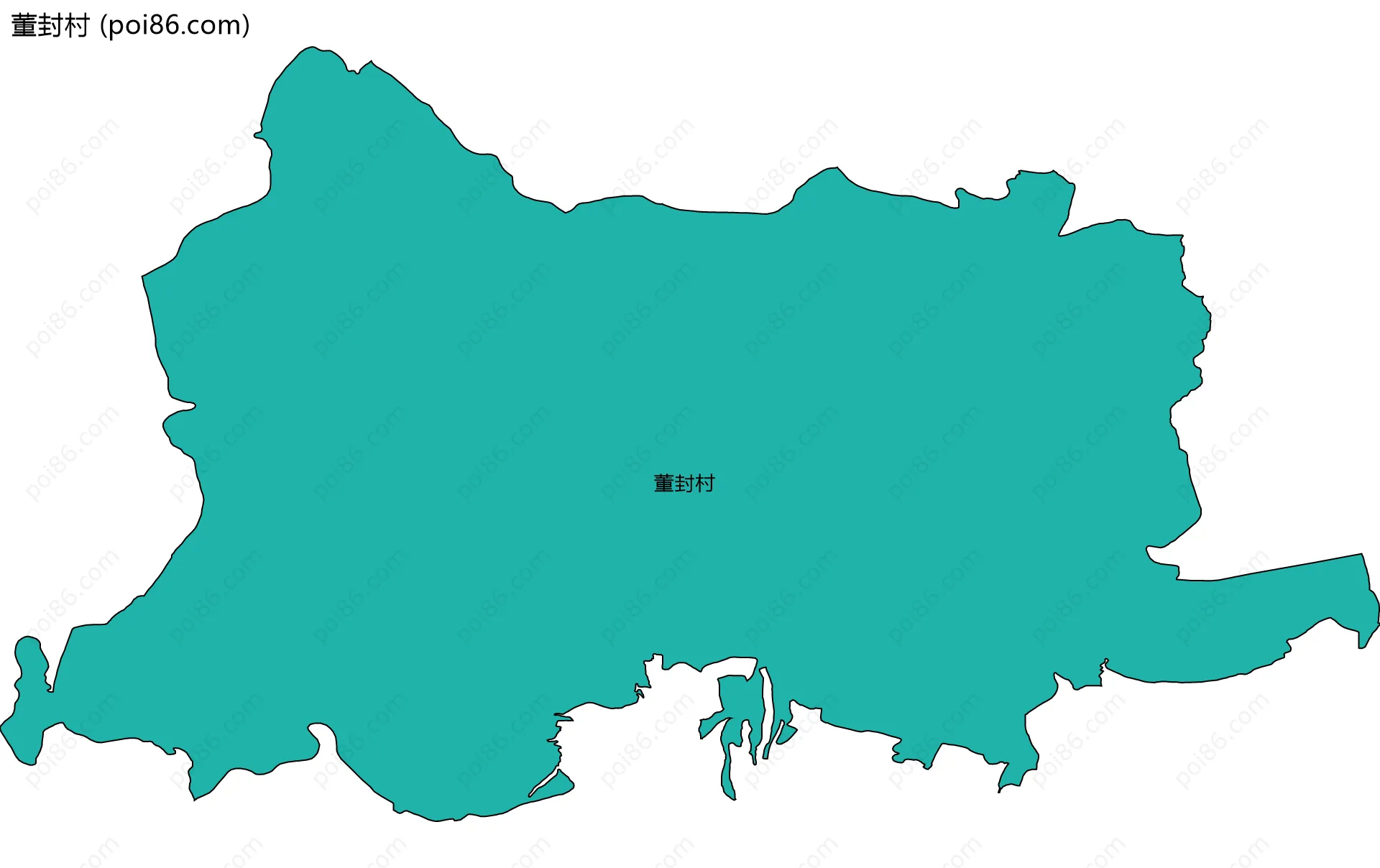 董封村边界地图