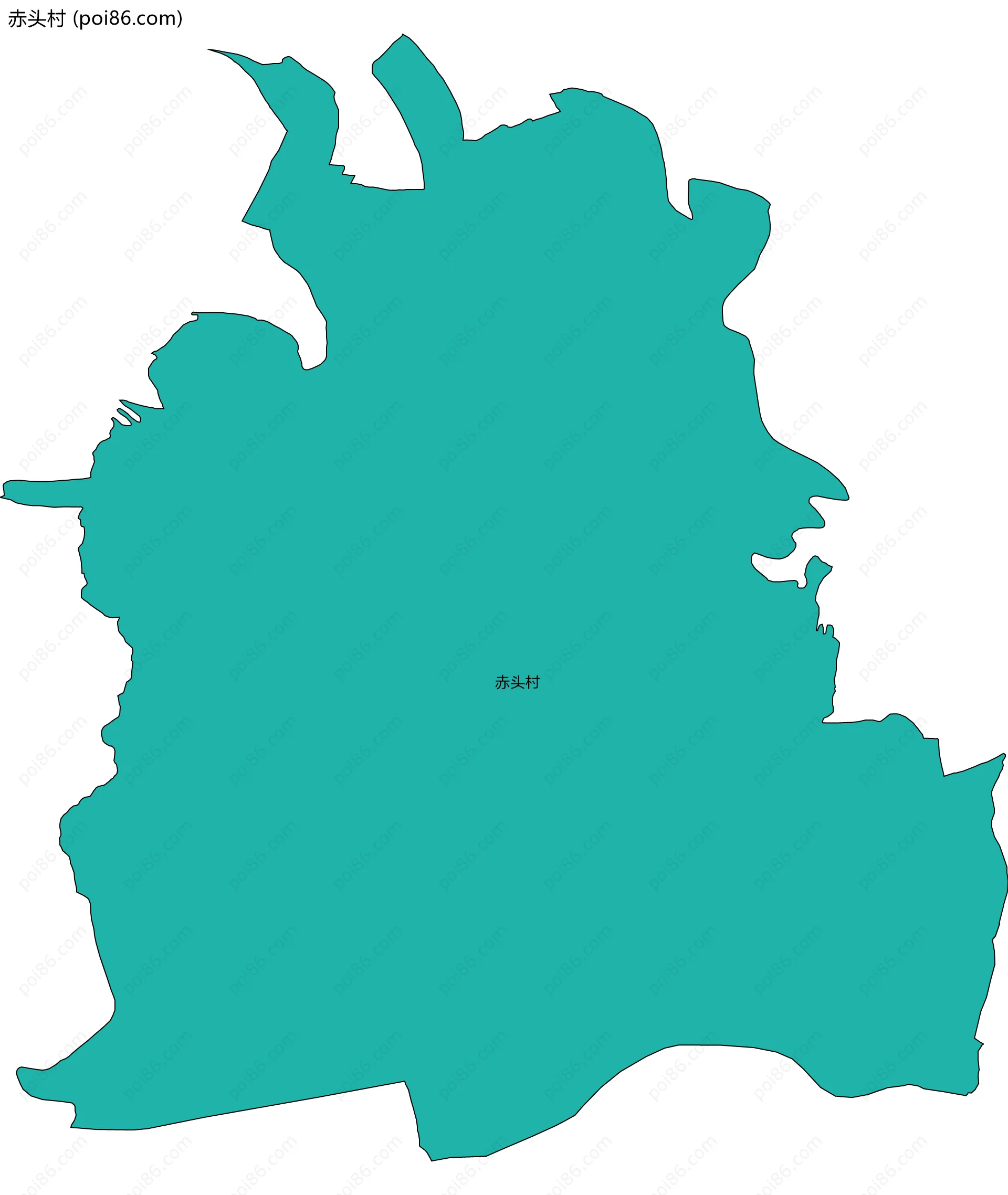赤头村边界地图
