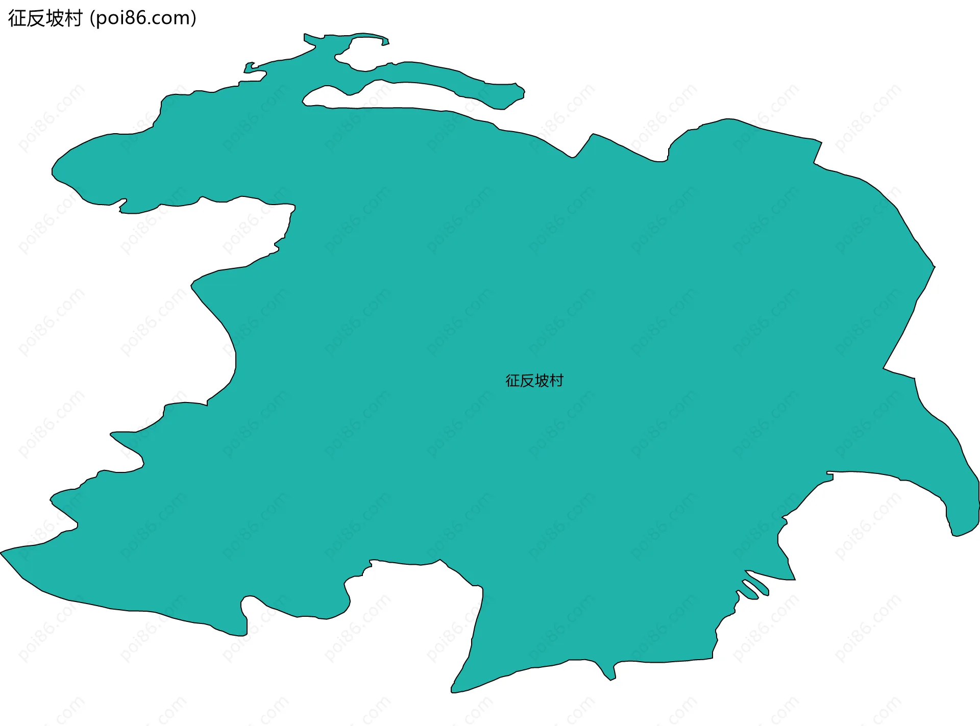 征反坡村边界地图