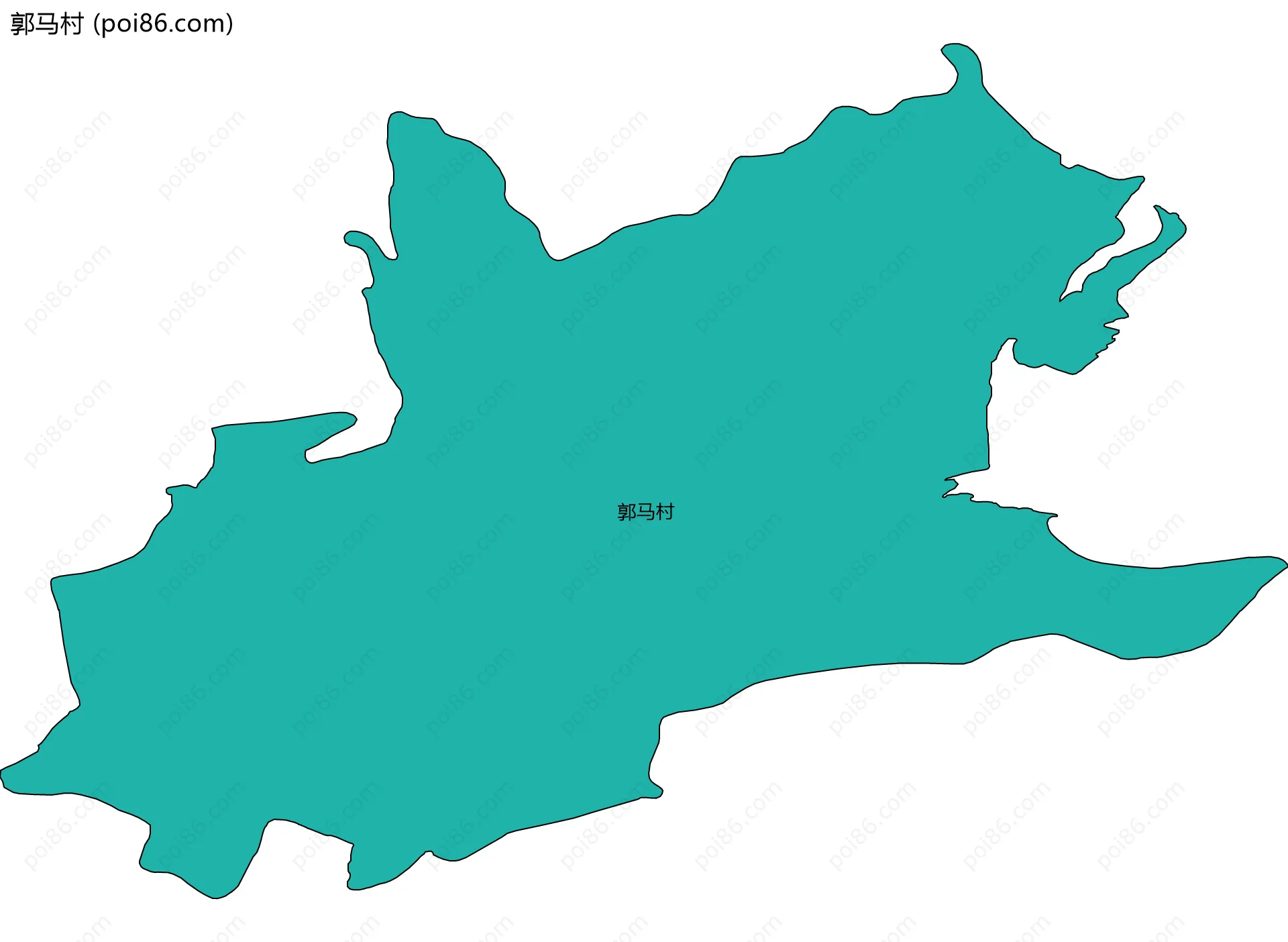 郭马村边界地图