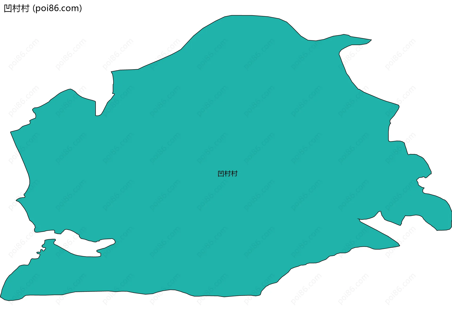 凹村村边界地图