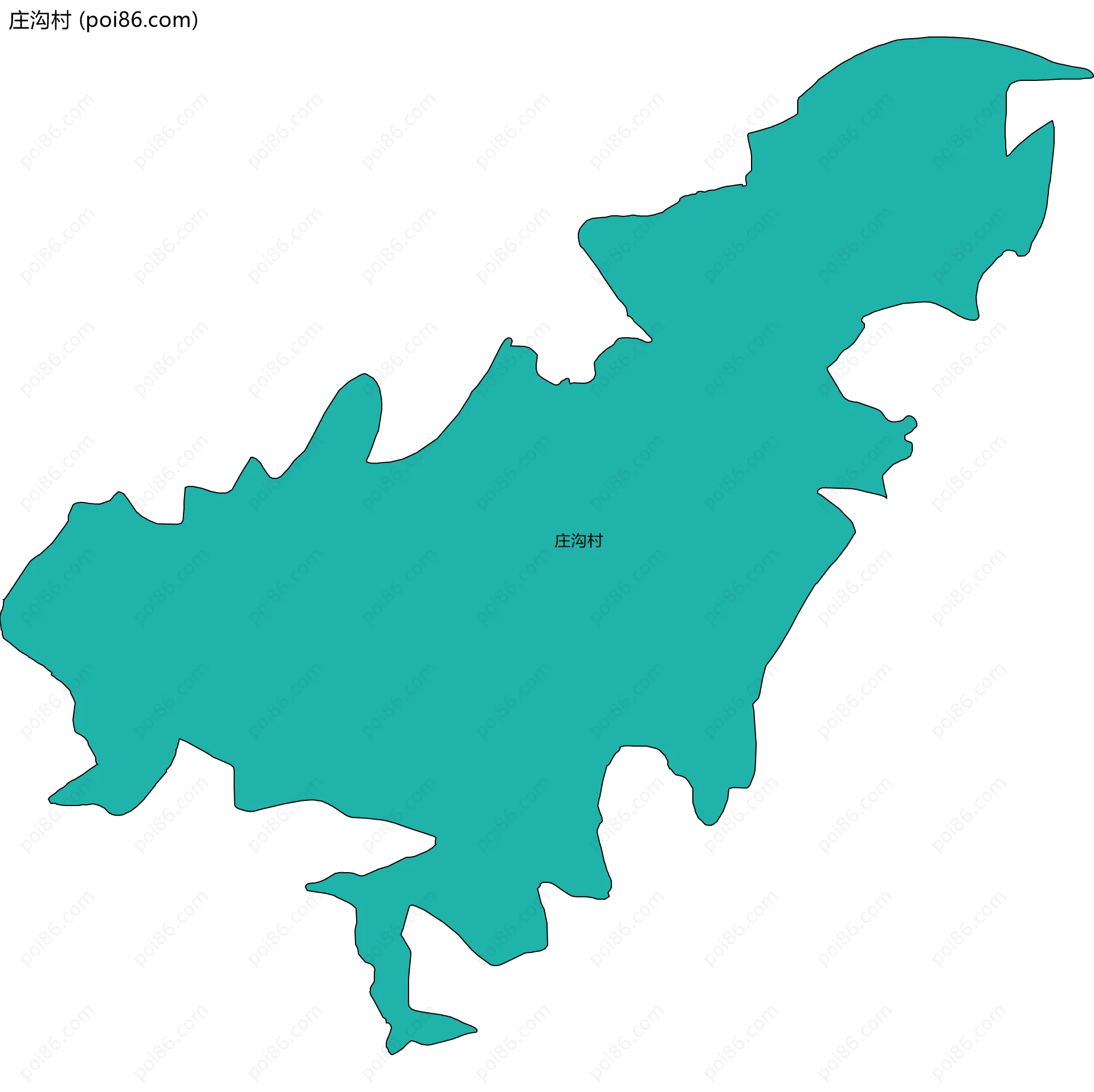 庄沟村边界地图