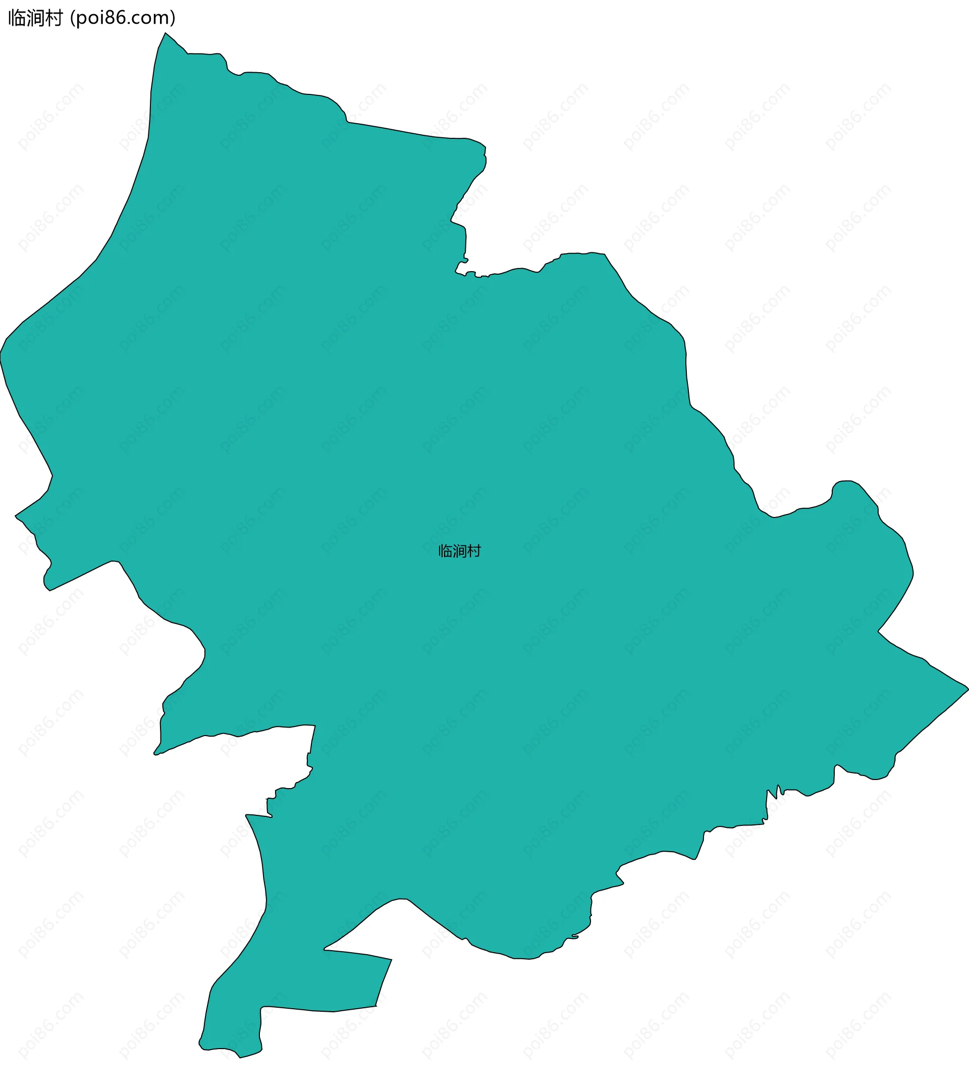 临涧村边界地图