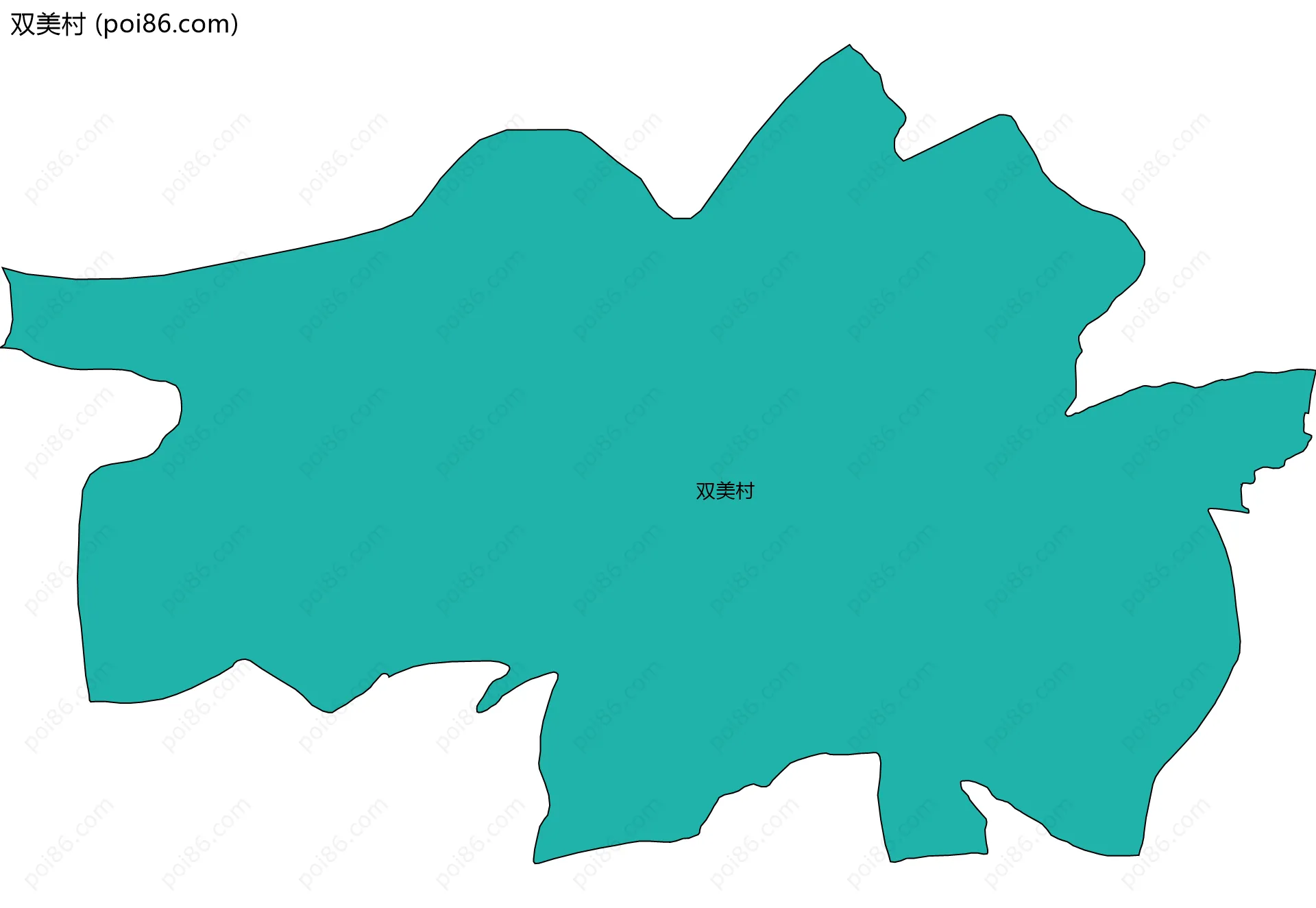 双美村边界地图