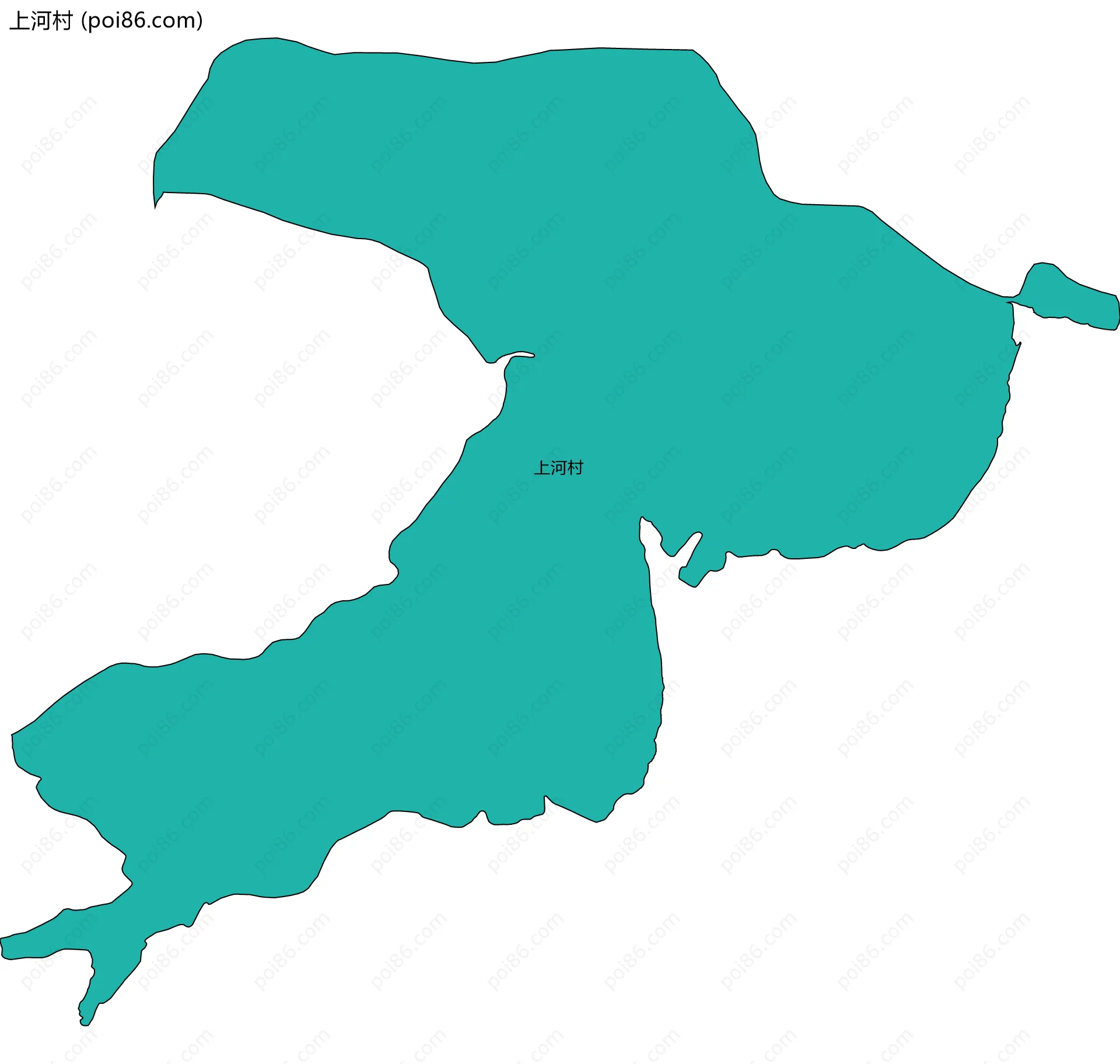 上河村边界地图