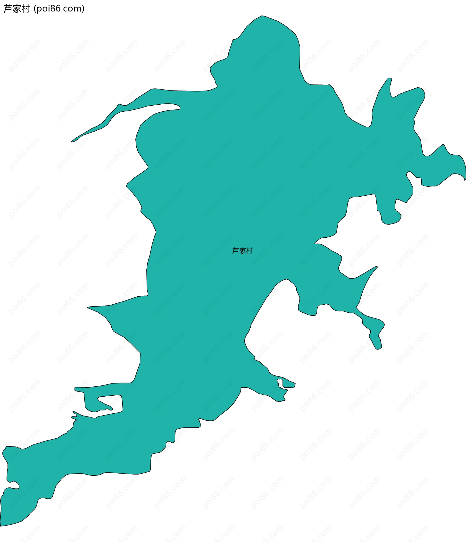 芦家村边界地图