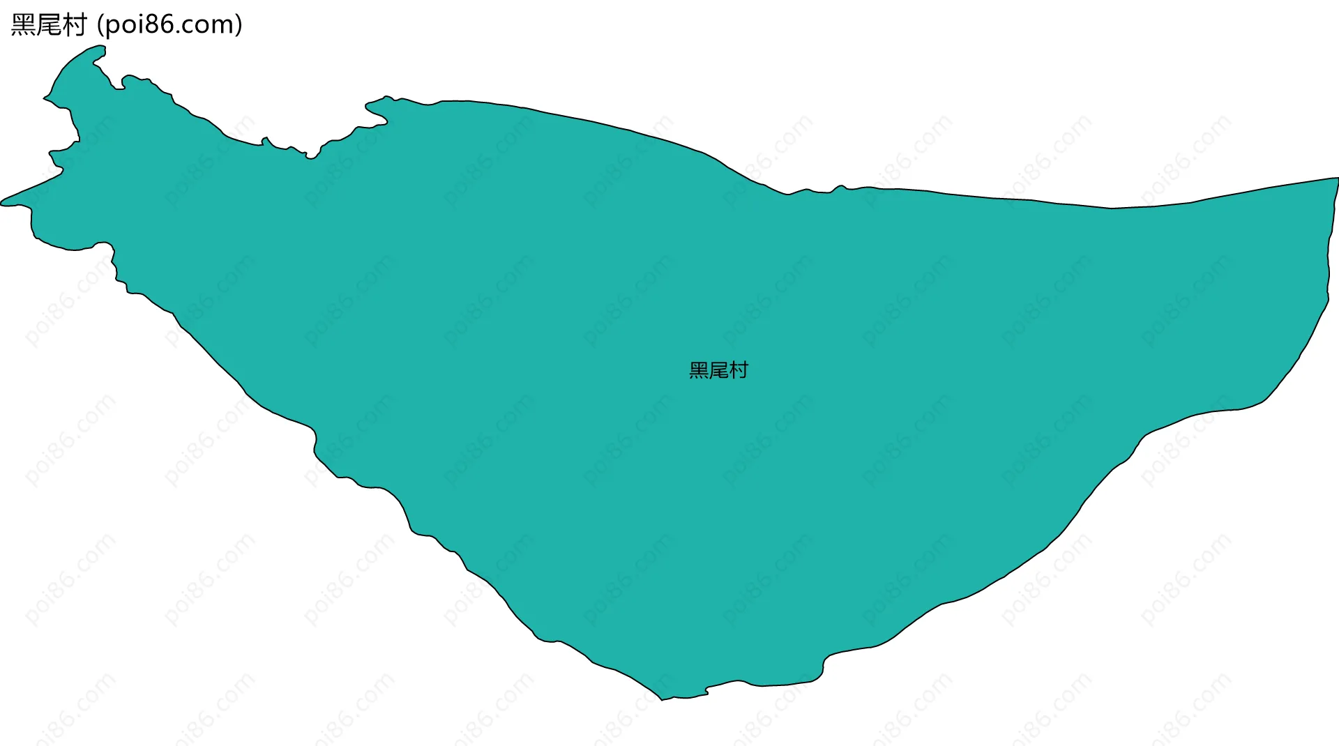 黑尾村边界地图